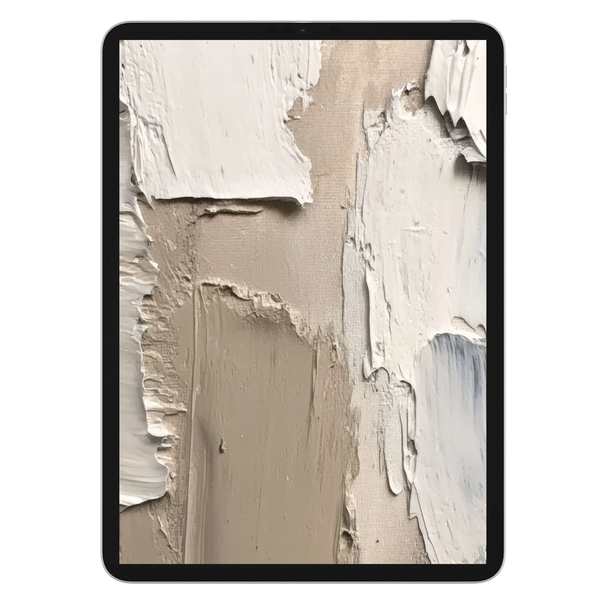 Elegant modern iPad wallpaper showcasing textured neutral tones perfect for a soothing tablet background digital download with style