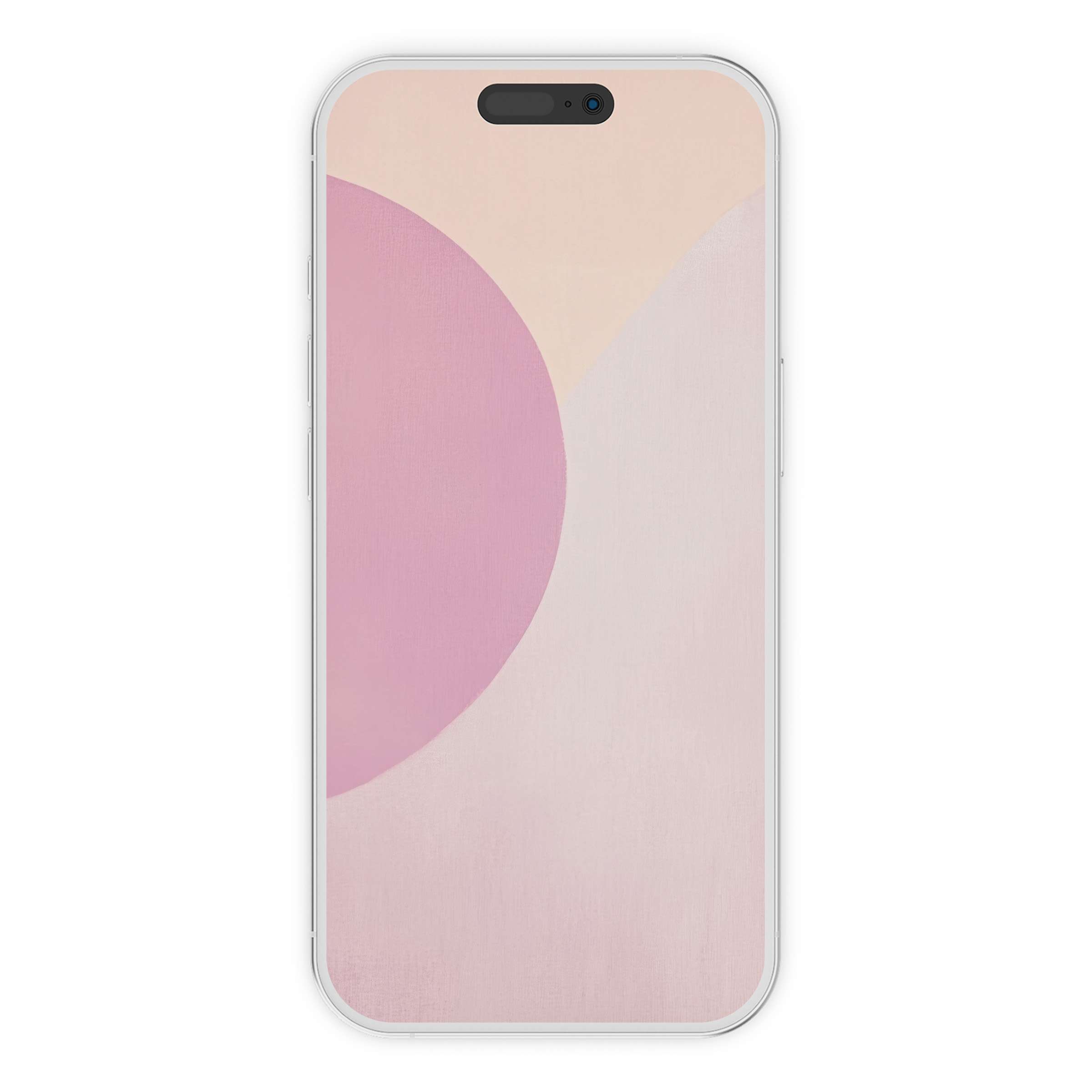 Modern iPhone wallpaper featuring a soothing pink abstract design perfect for phone backgrounds; digital download offers elegance and calm