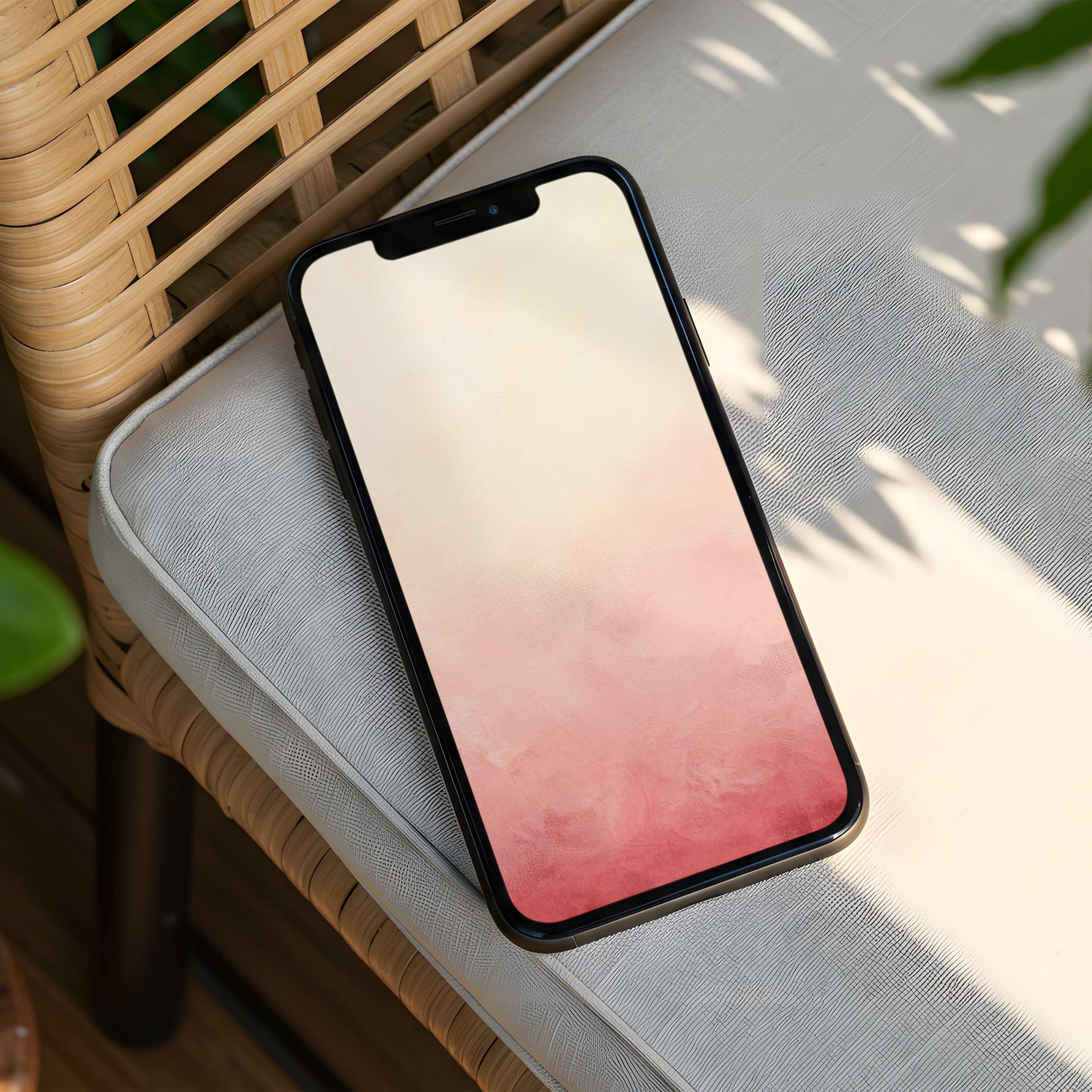 Elegant pink gradient iPhone background offers instant download for mindful design on your phone perfect for iPhone and Android