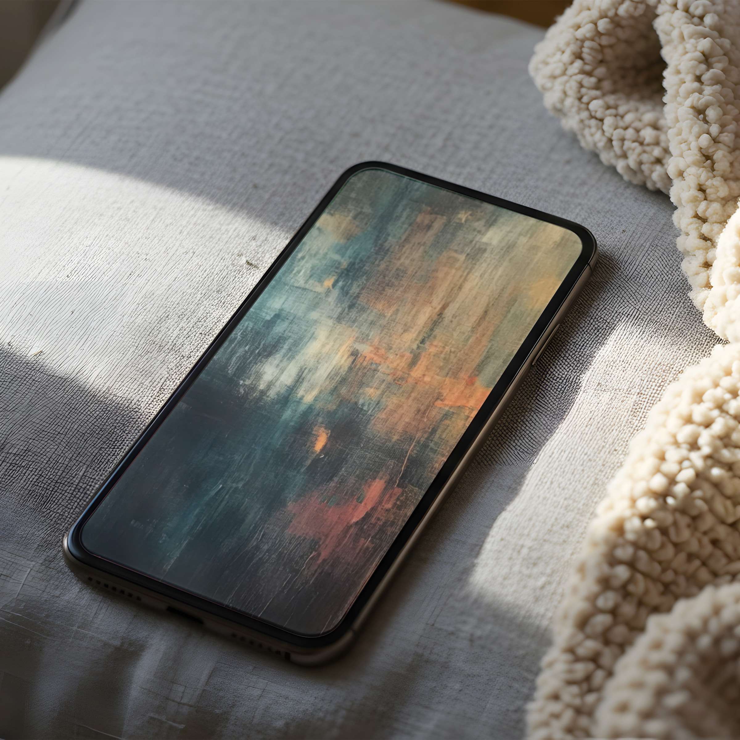 Elegant abstract phone wallpaper with soft earthy tones adds calmness to any space perfect for high-resolution iPhone download