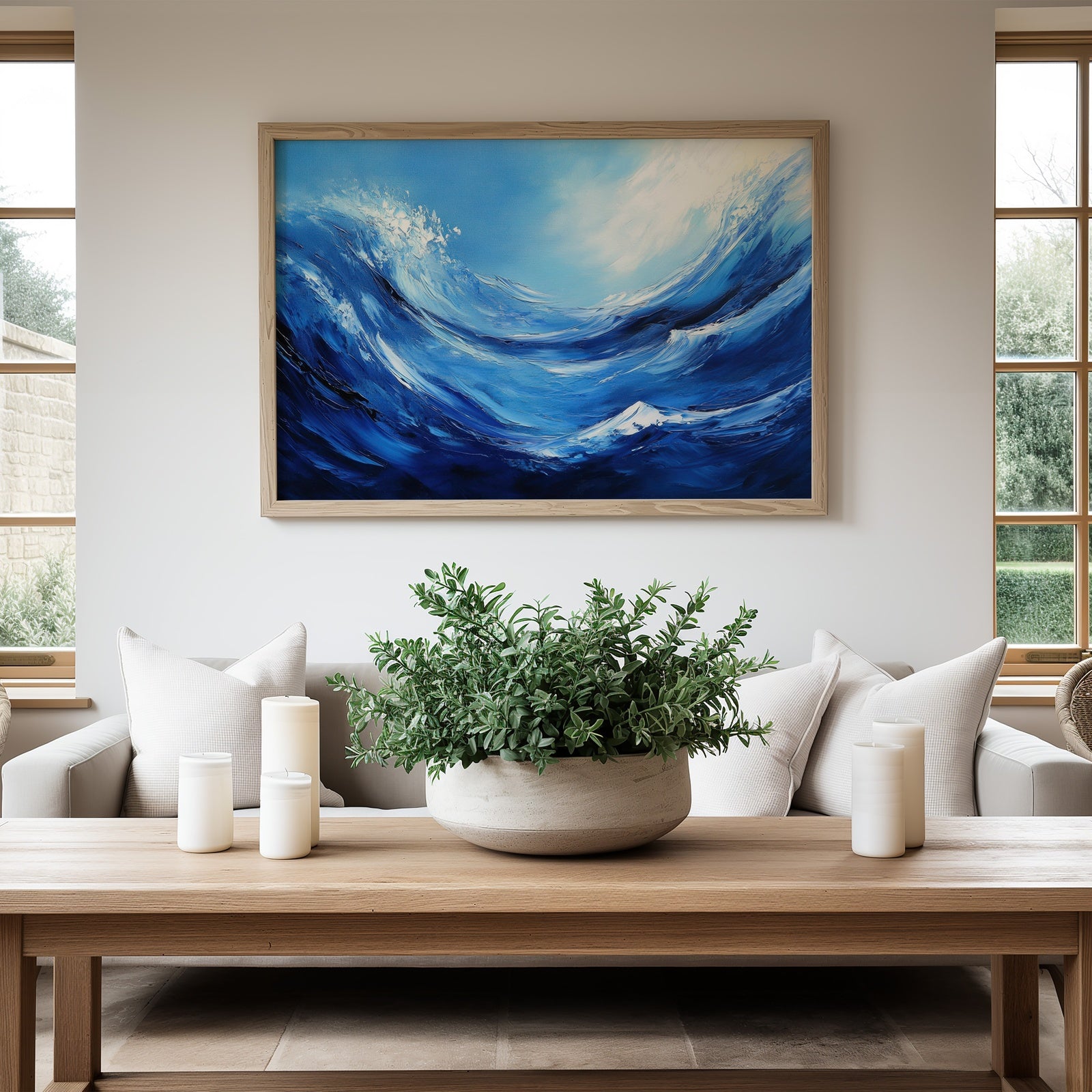 Modern Downloadable Art in modern living room