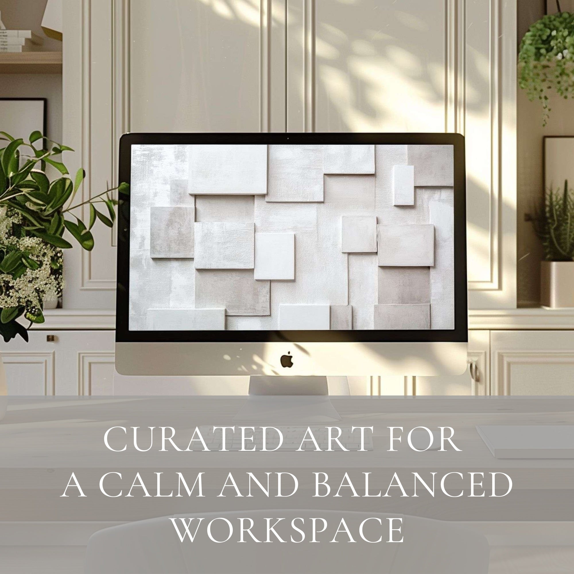 Neutral Desktop Backgrounds – soft beige and warm neutral tones for a clean, calming aesthetic