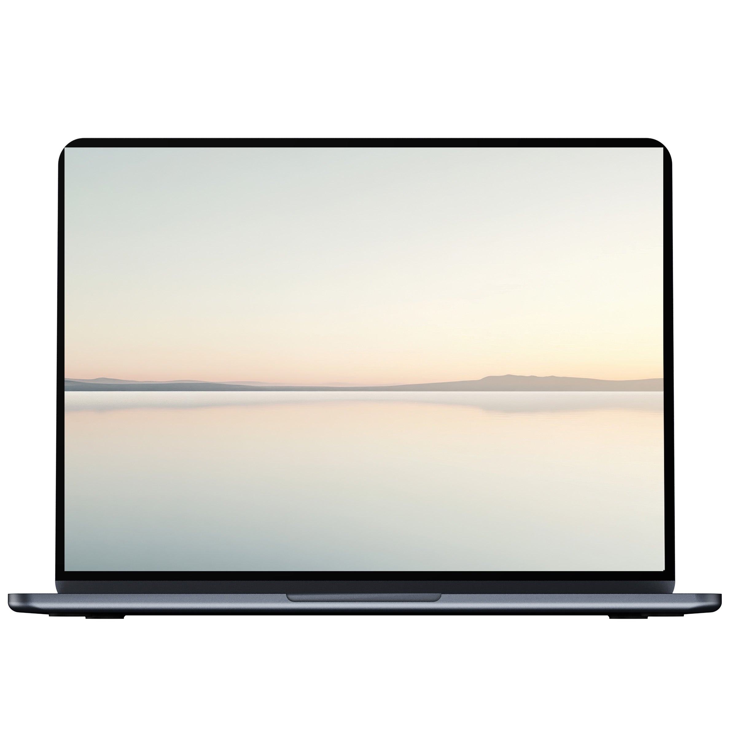 Serene neutral desktop wallpaper featuring soft pastel gradients, perfect digital download for PC and laptop users seeking elegance and calm