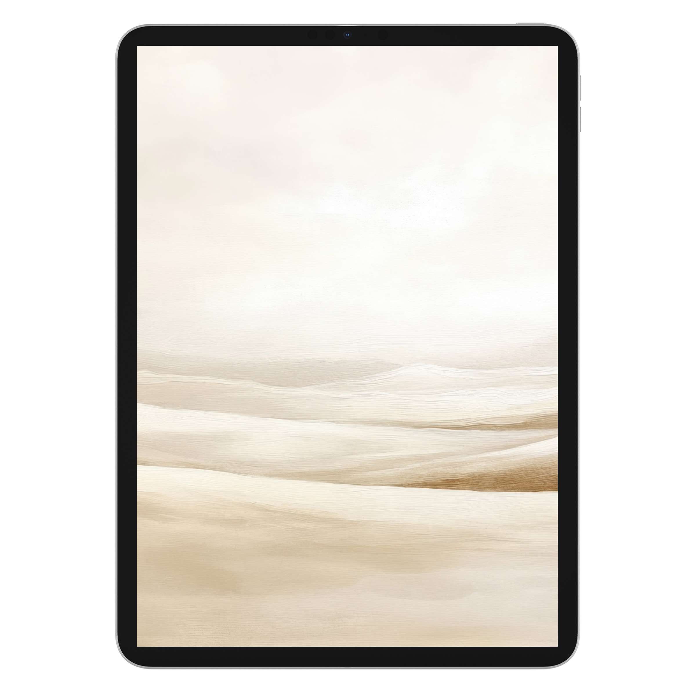 Neutral iPad wallpaper digital download featuring soft beige desert textures for elegant tablet backgrounds, enhancing calm aesthetics