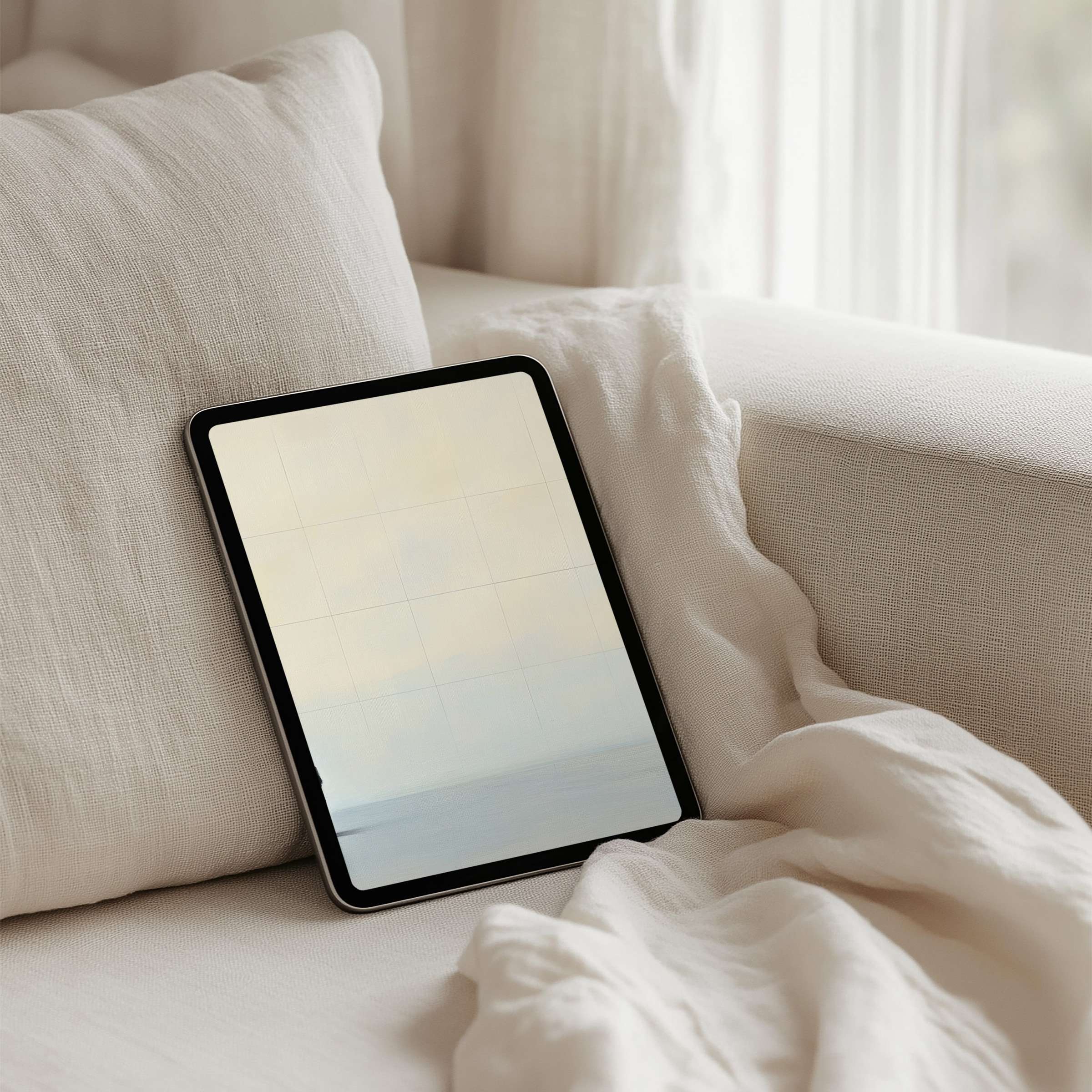 Download an elegant, calming iPad background art for instant download, perfect for any tablet like iPad or Samsung, enhancing mindfulness