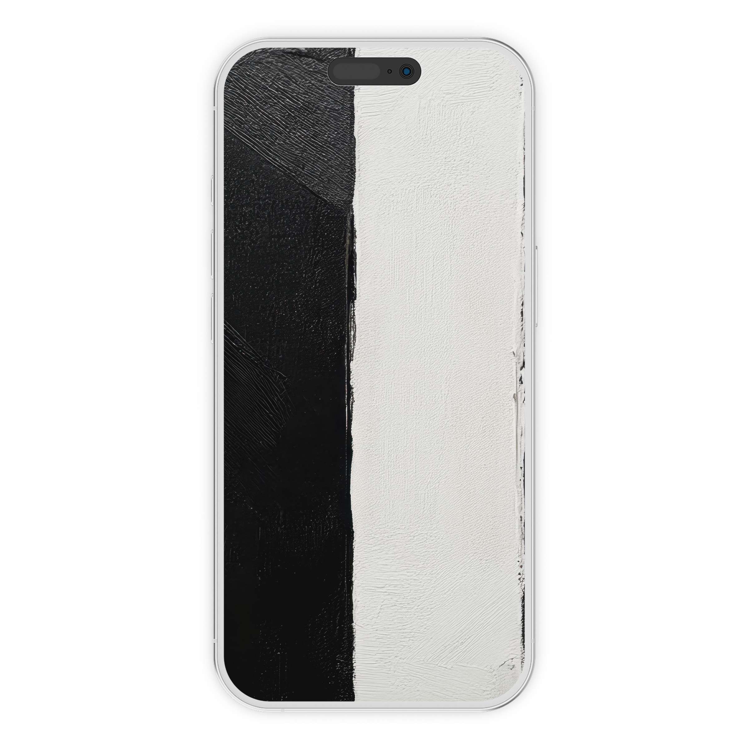 Neutral iPhone wallpaper featuring elegant black and white abstract textures offers a calming phone background digital download option