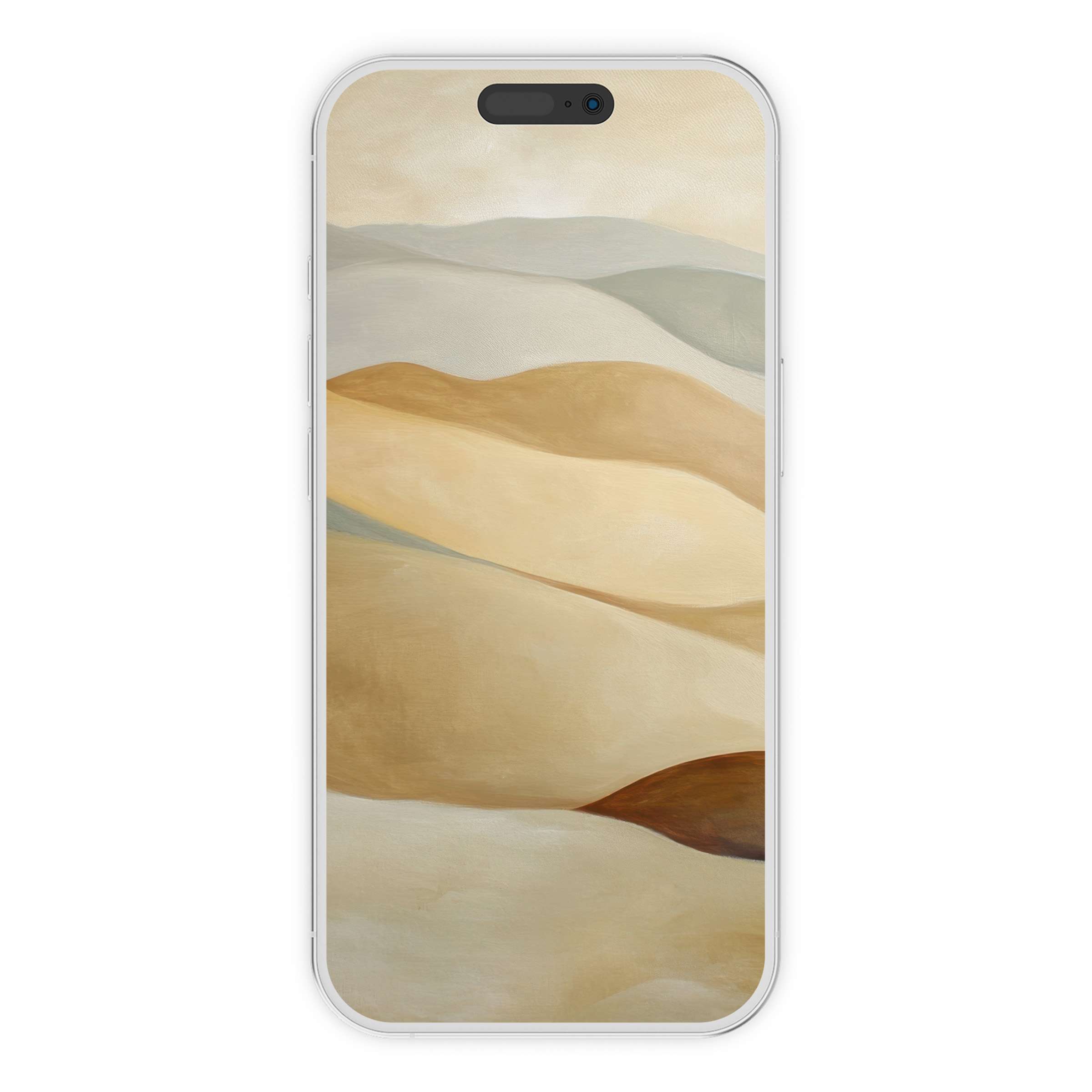 Neutral iPhone wallpaper in soft earth tones, offering a serene phone background Digital download enhances calm and design elegance