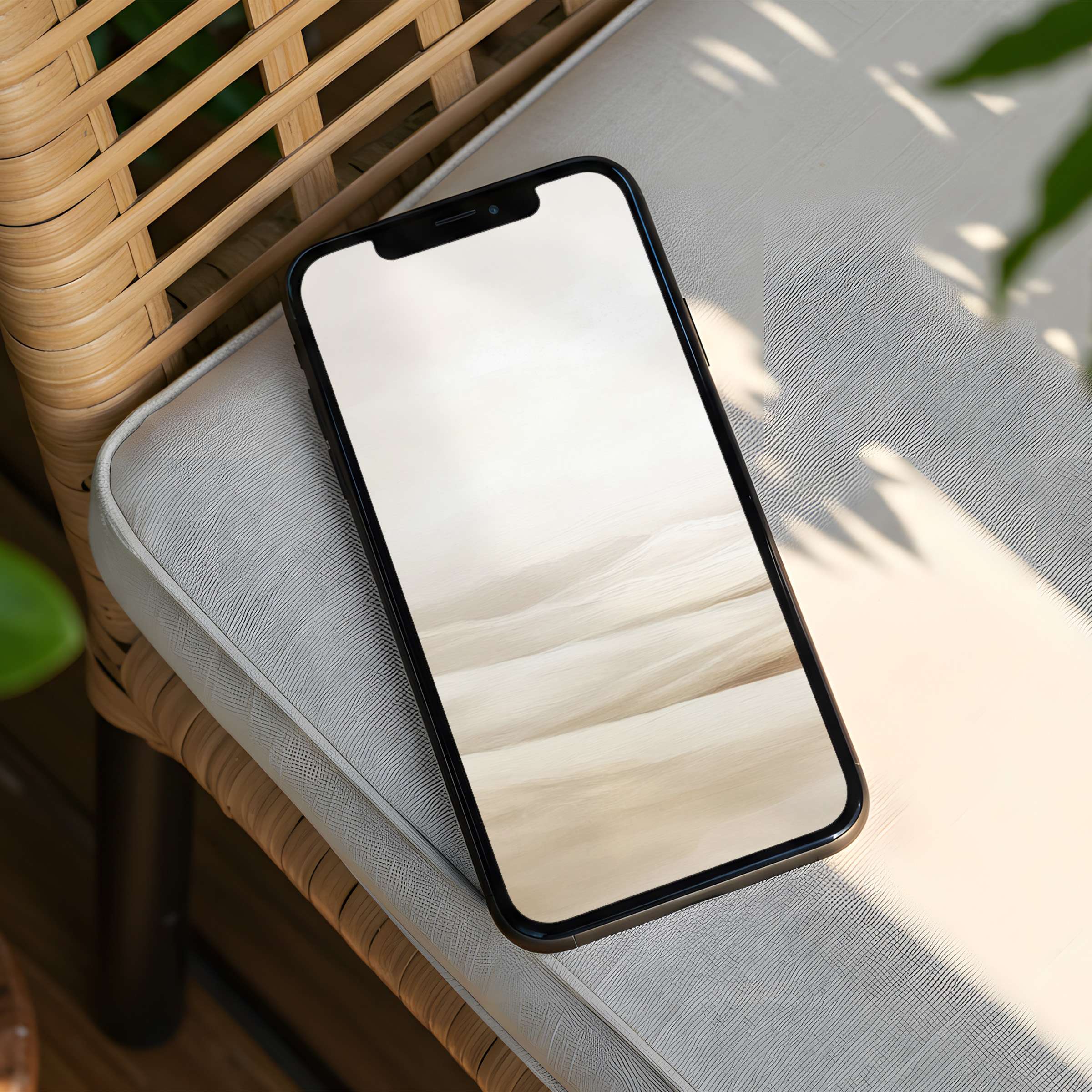 Elegant neutral-toned iPhone background for instant download offers calm inspiration and mindfulness on any phone device