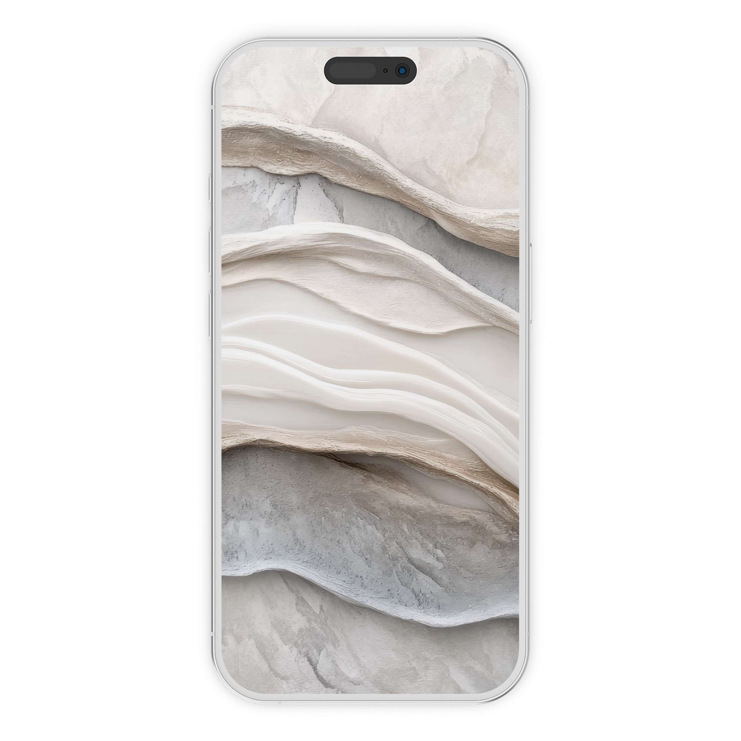 Neutral iPhone wallpaper offering an elegant layered texture in soothing earth tones perfect as a phone background digital download