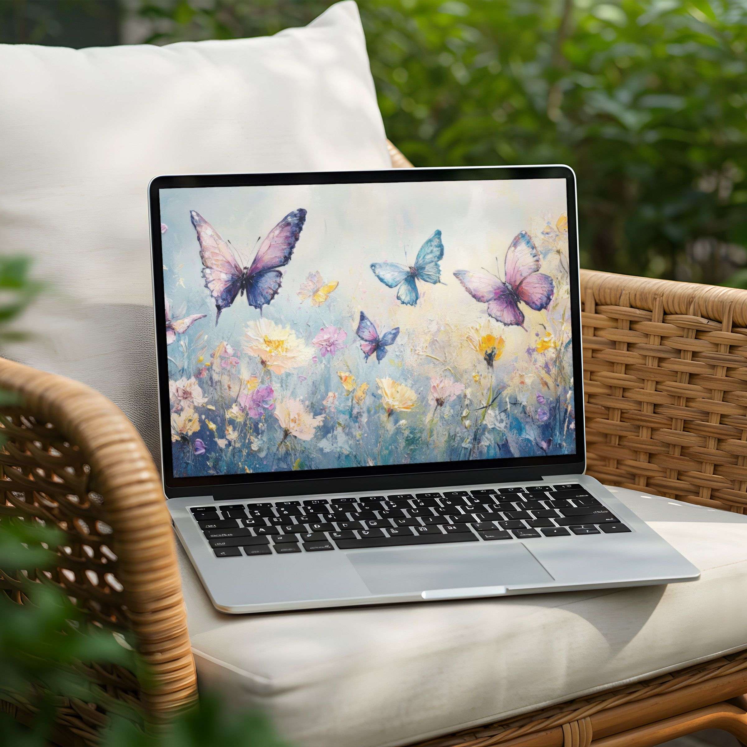 Elegant butterfly digital art for your desktop background brings calm and inspiration to your PC or Laptop instant download