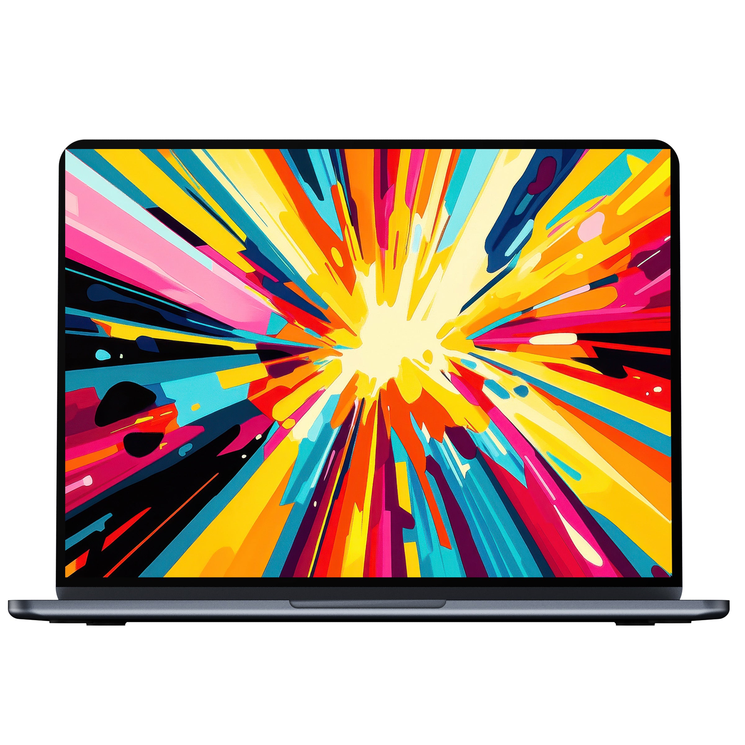Vibrant pop art desktop wallpaper with explosive colors enhancing creativity and calm, perfect digital download for any PC or laptop