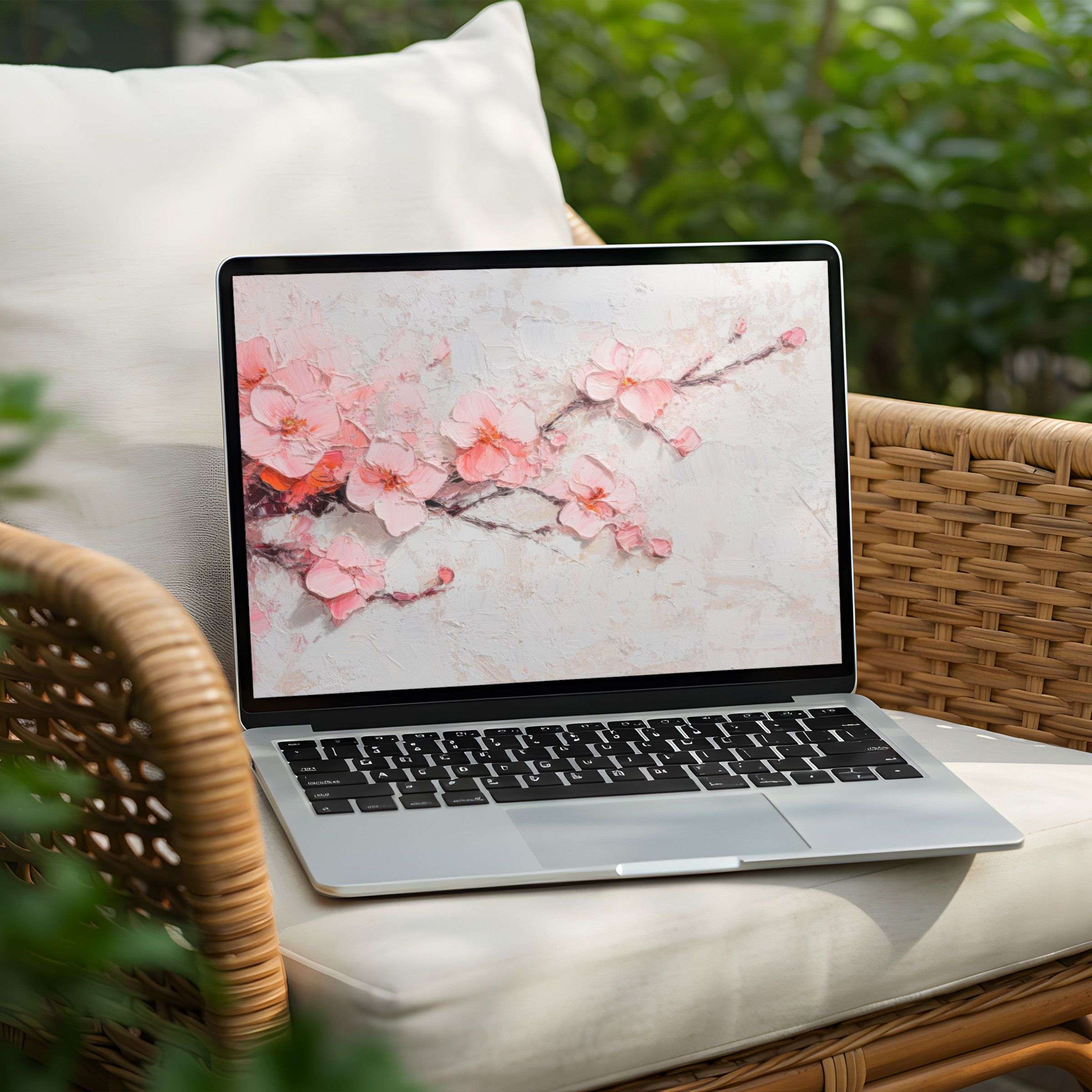 Floral desktop background for PC or Laptop instant download brings calm elegance and inspiration to your digital space