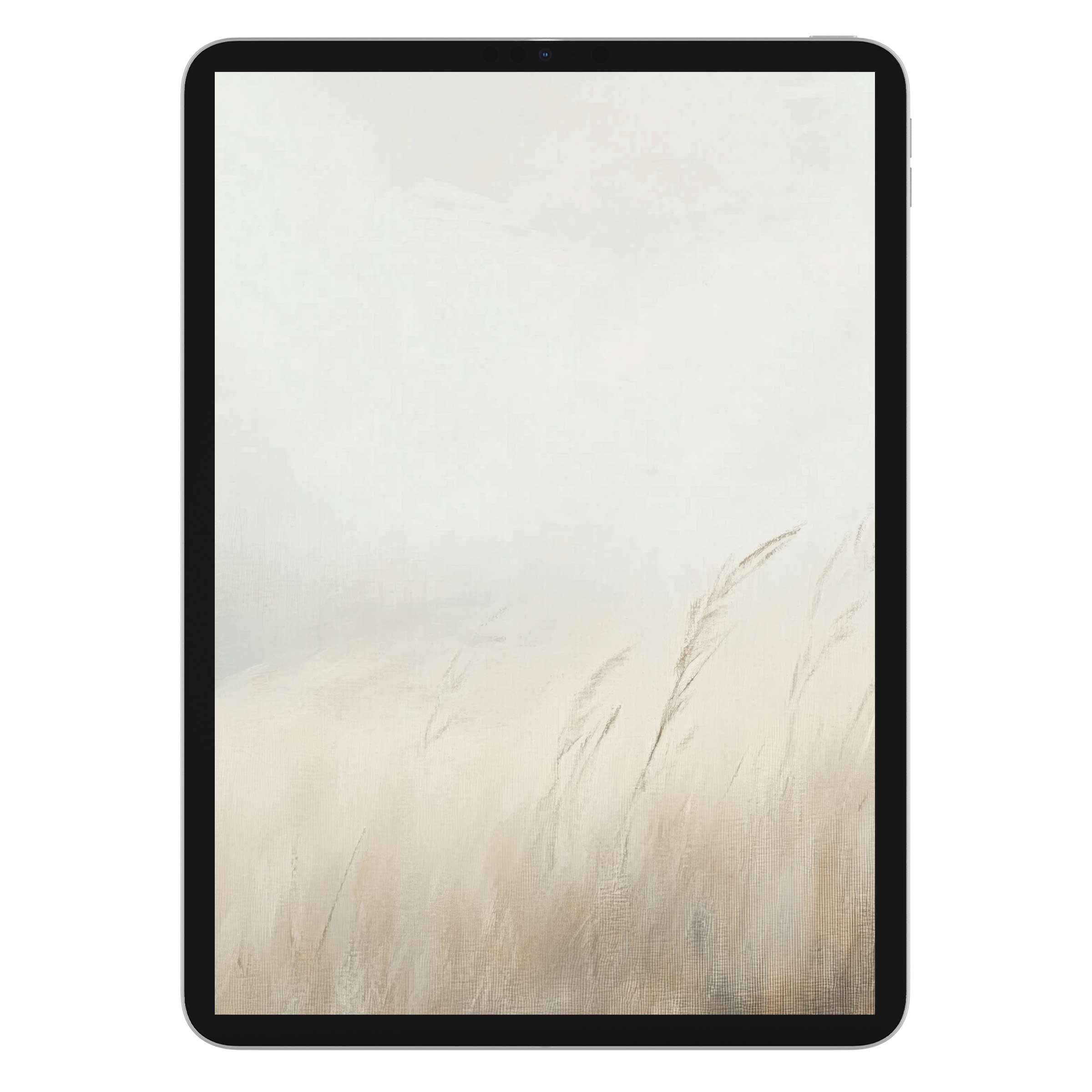 Subtle beige and white textures create a serene spring iPad wallpaper background perfect for tablet, Samsung, and Android users digital download