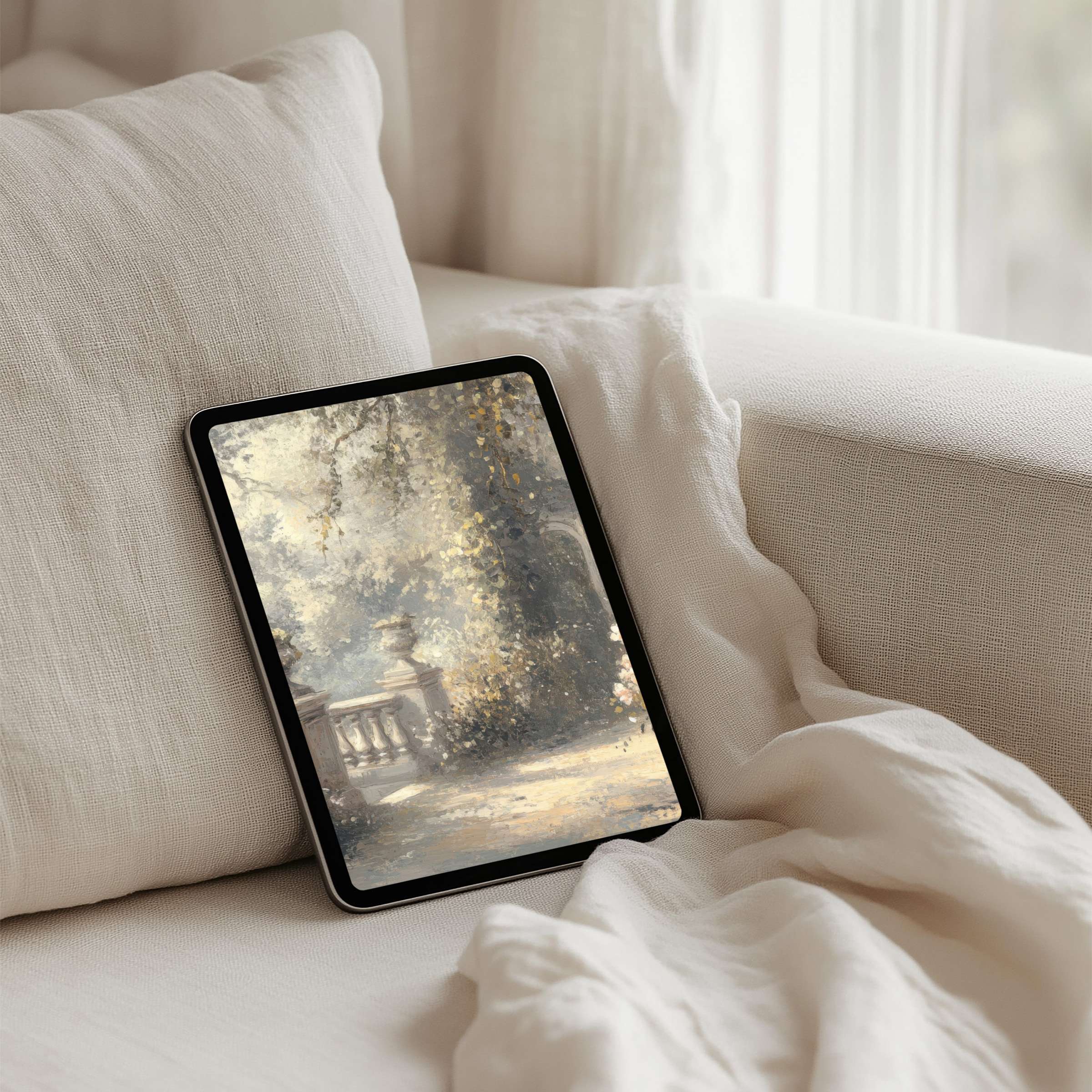 Elegant iPad background art with soft textures for tablet enhances mindfulness and calm instant download for instant inspiration