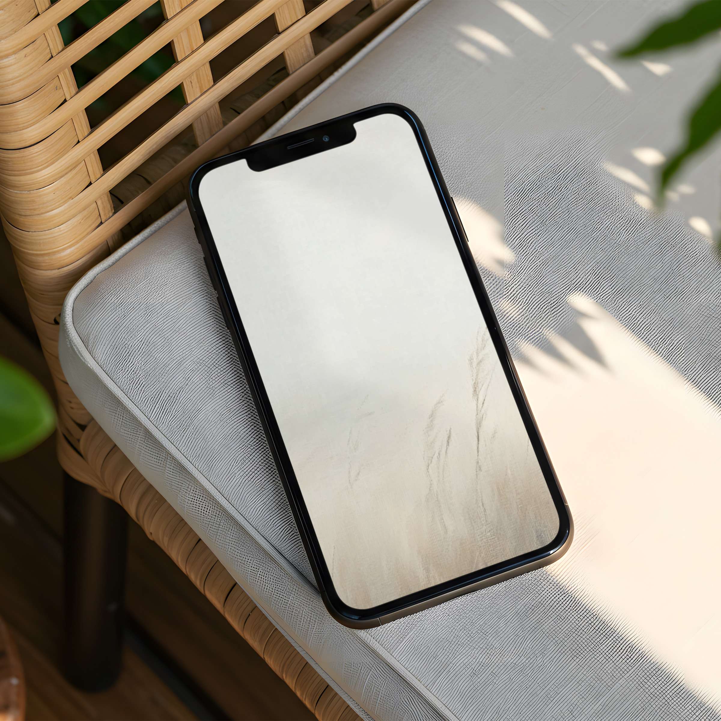 Elegant iPhone background featuring serene beige tones for instant download to inspire calm and mindfulness on any phone
