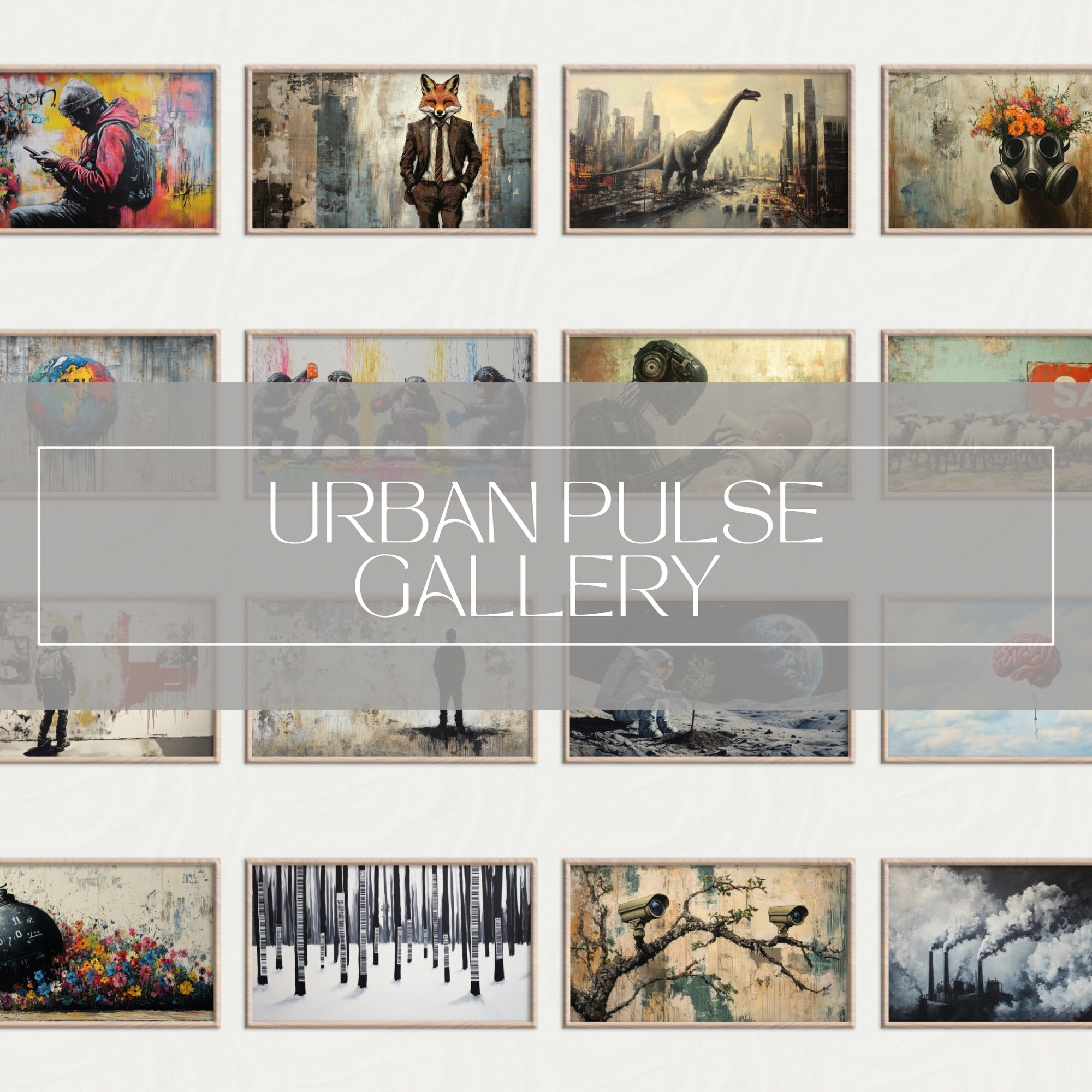 101 Street Art Printable Wall Art Set - instant digital download, curated graffiti wall art by Gallery Flair