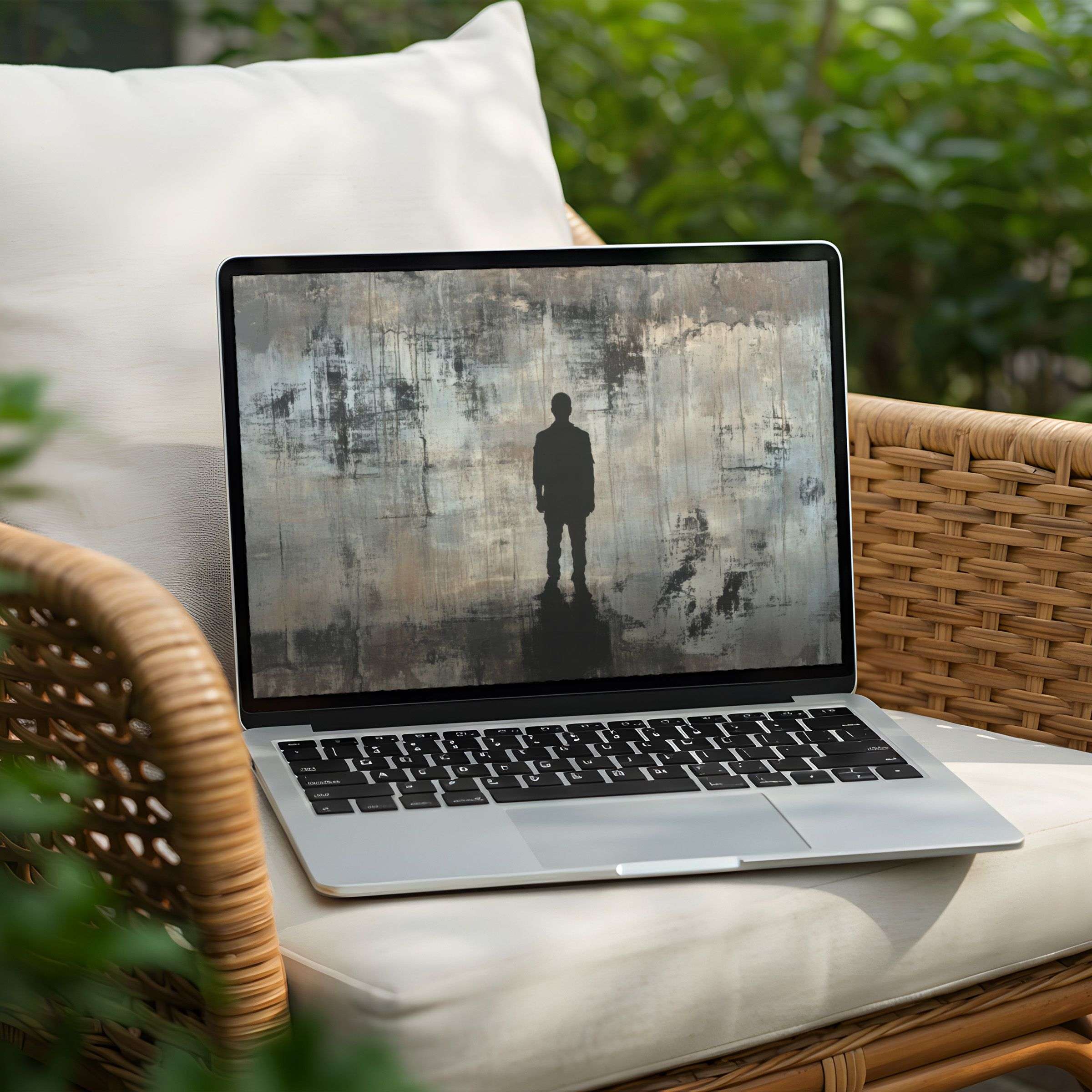 Inspiring desktop background for PC or Laptop with an elegant abstract art scene, perfect for instant download to enhance calm and mindfulness