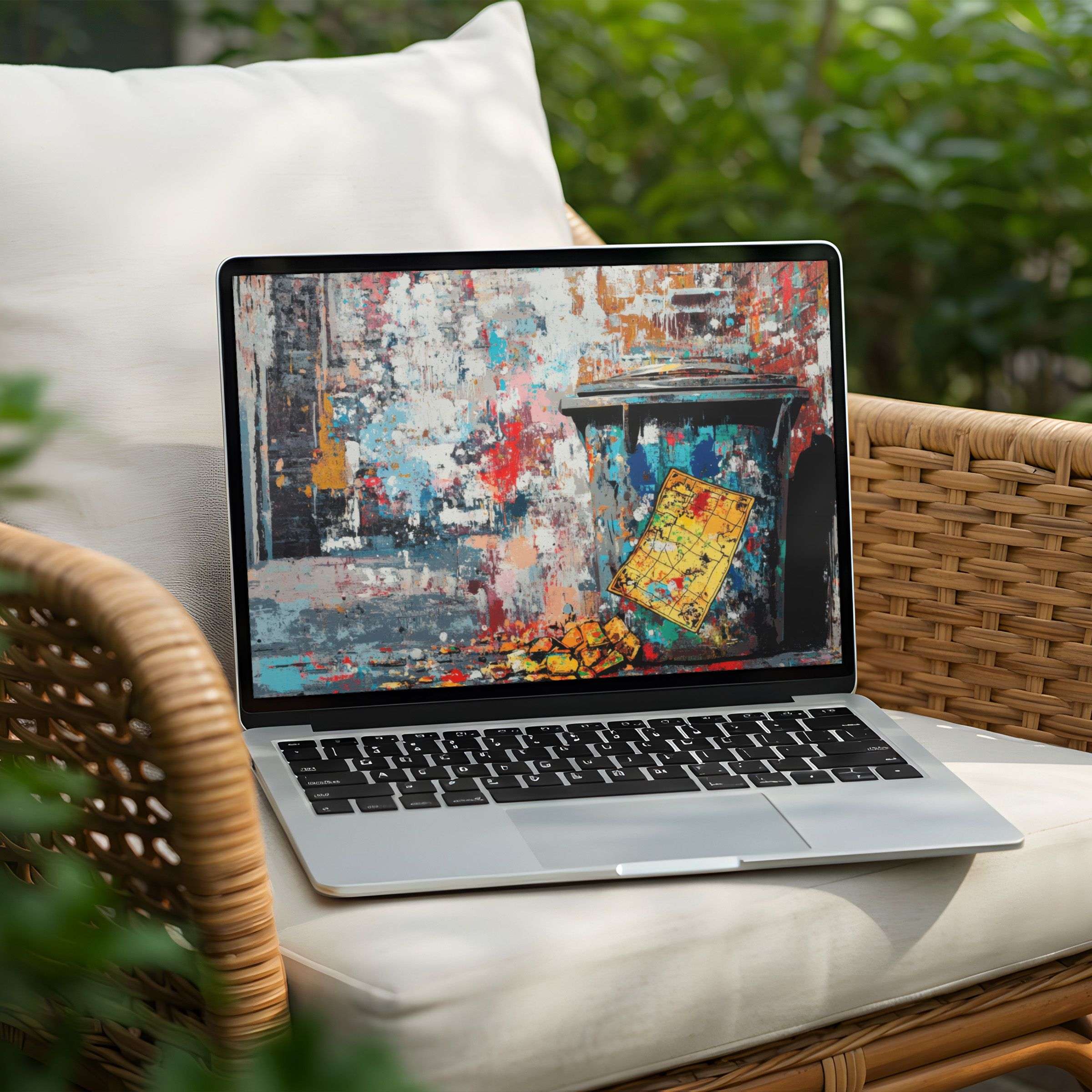 Tranquil abstract desktop background for your PC and laptop, available as an instant download for mindful inspiration