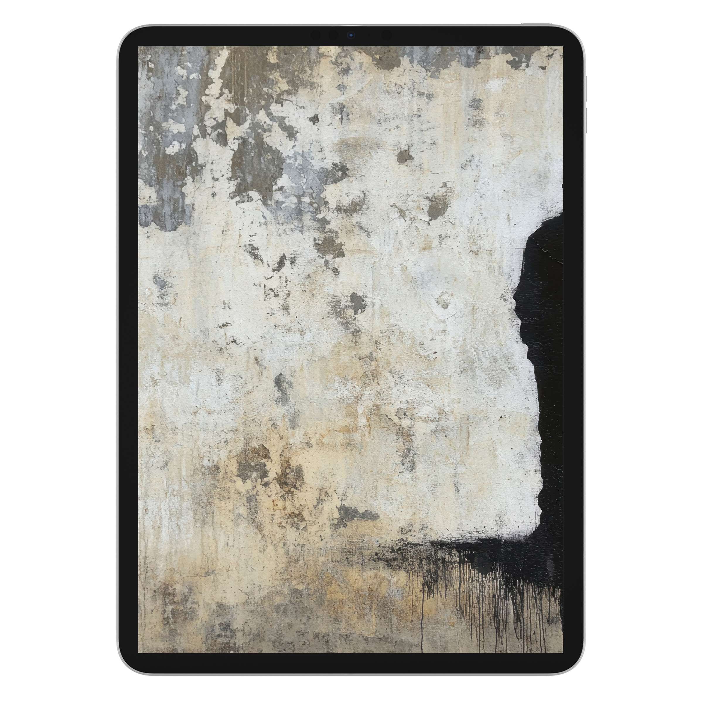 Street art iPad wallpaper as a digital download features an abstract textured background, ideal for iPad, Samsung and Android tablets