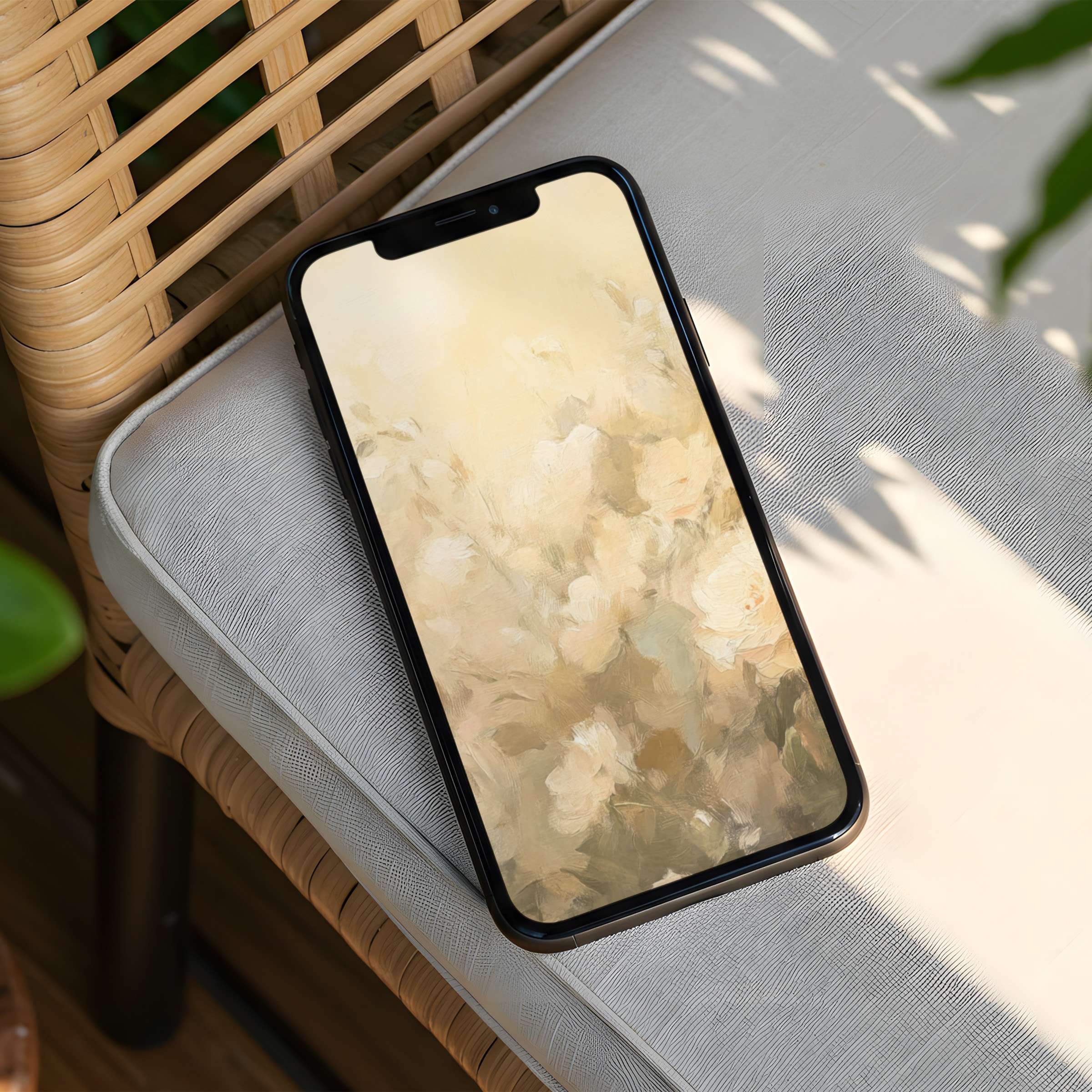Elegant floral iPhone background in soothing pastels evokes calm and inspiration fits any phone aesthetic instant download now