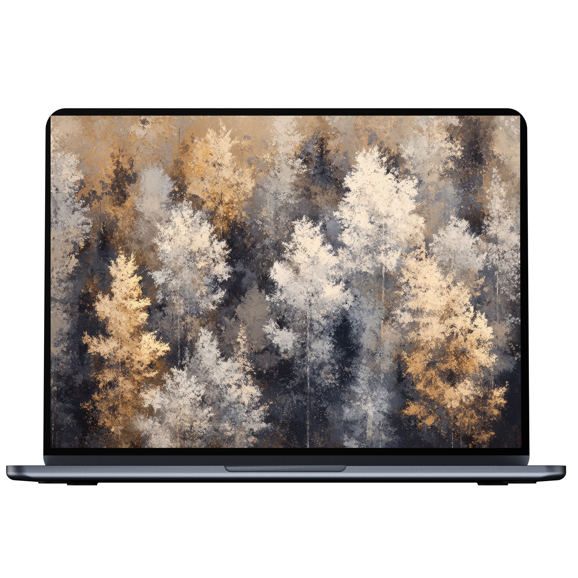 Elegant tree desktop wallpaper with serene autumn hues, ideal for digital download on PC or laptop, inspires calm and mindfulness