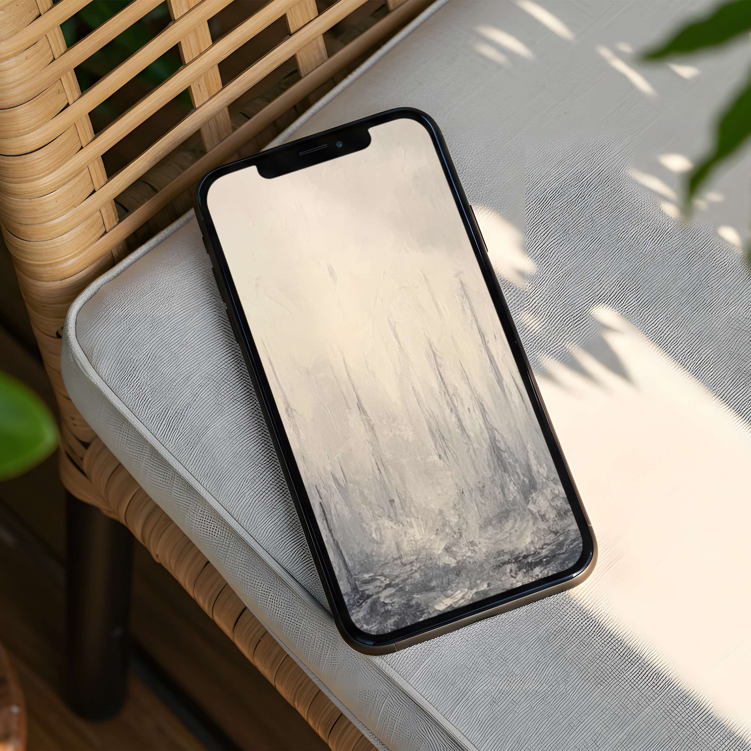 Elegant abstract art iPhone background for instant download evokes calm and mindfulness fits any phone elevating your space