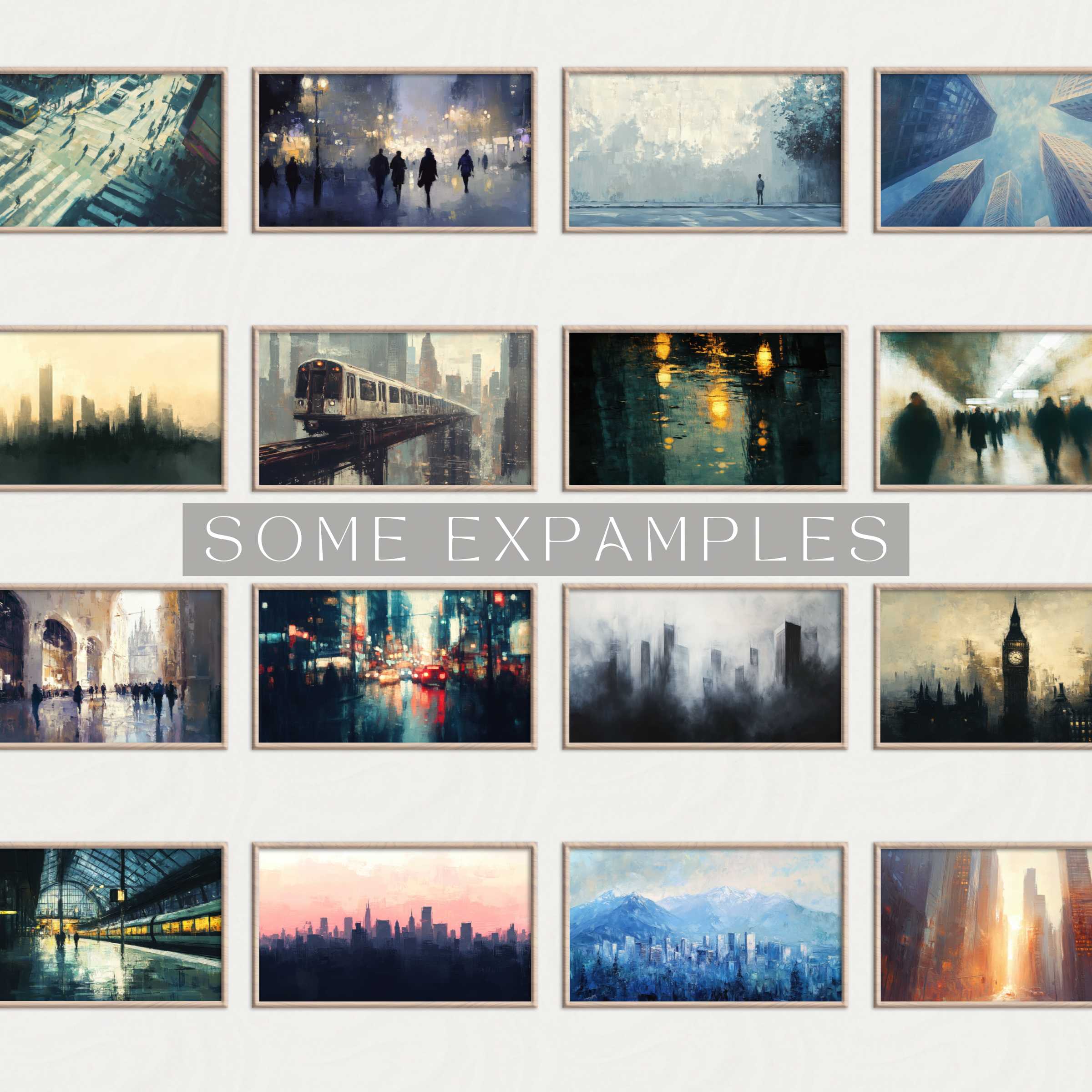 Wallpapers for Mac and PC featuring high-resolution, urban landscapes evoke serenity and creativity; easy digital download for instant art