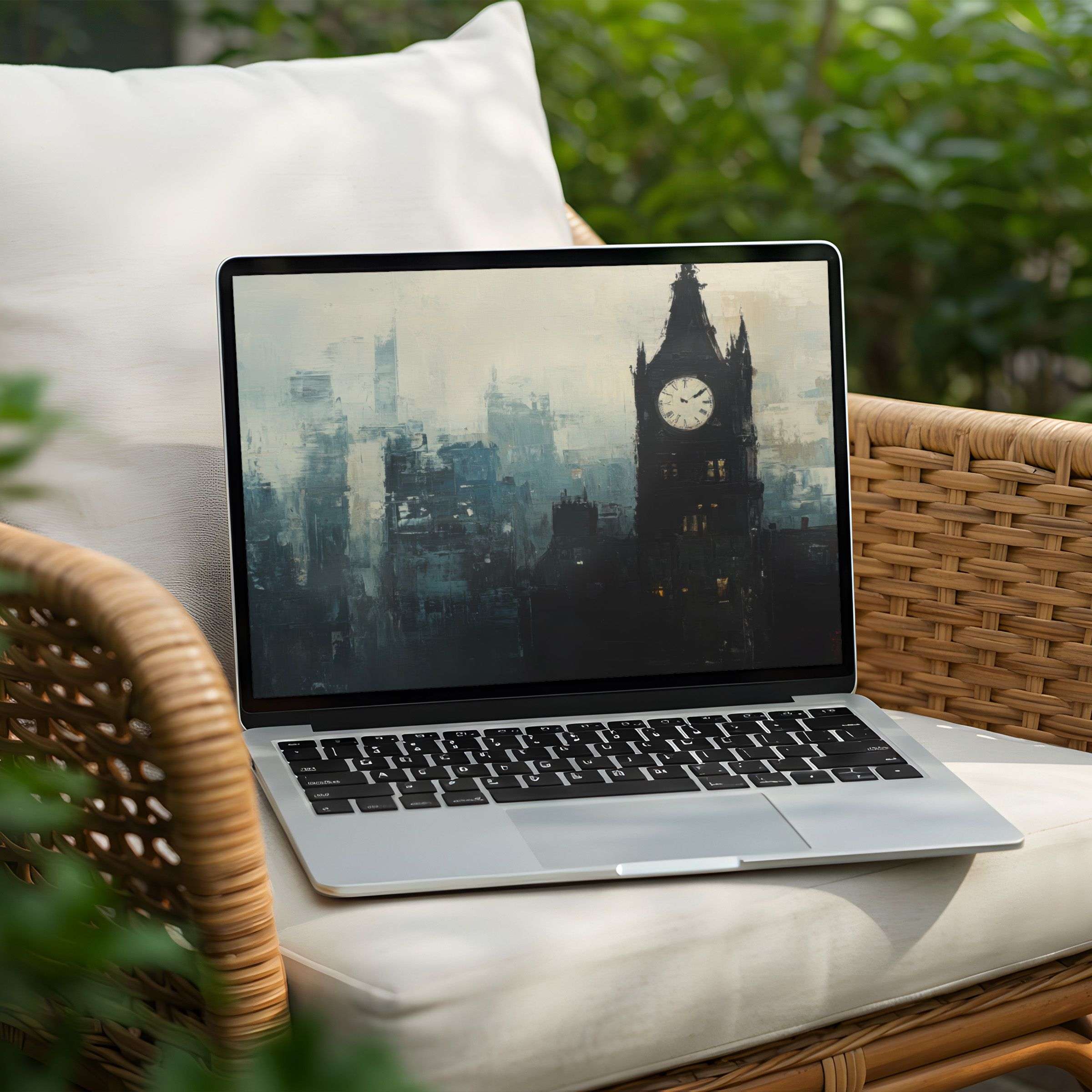 Download this enchanting desktop background for PC or Laptop featuring a misty cityscape for instant calm and inspiration