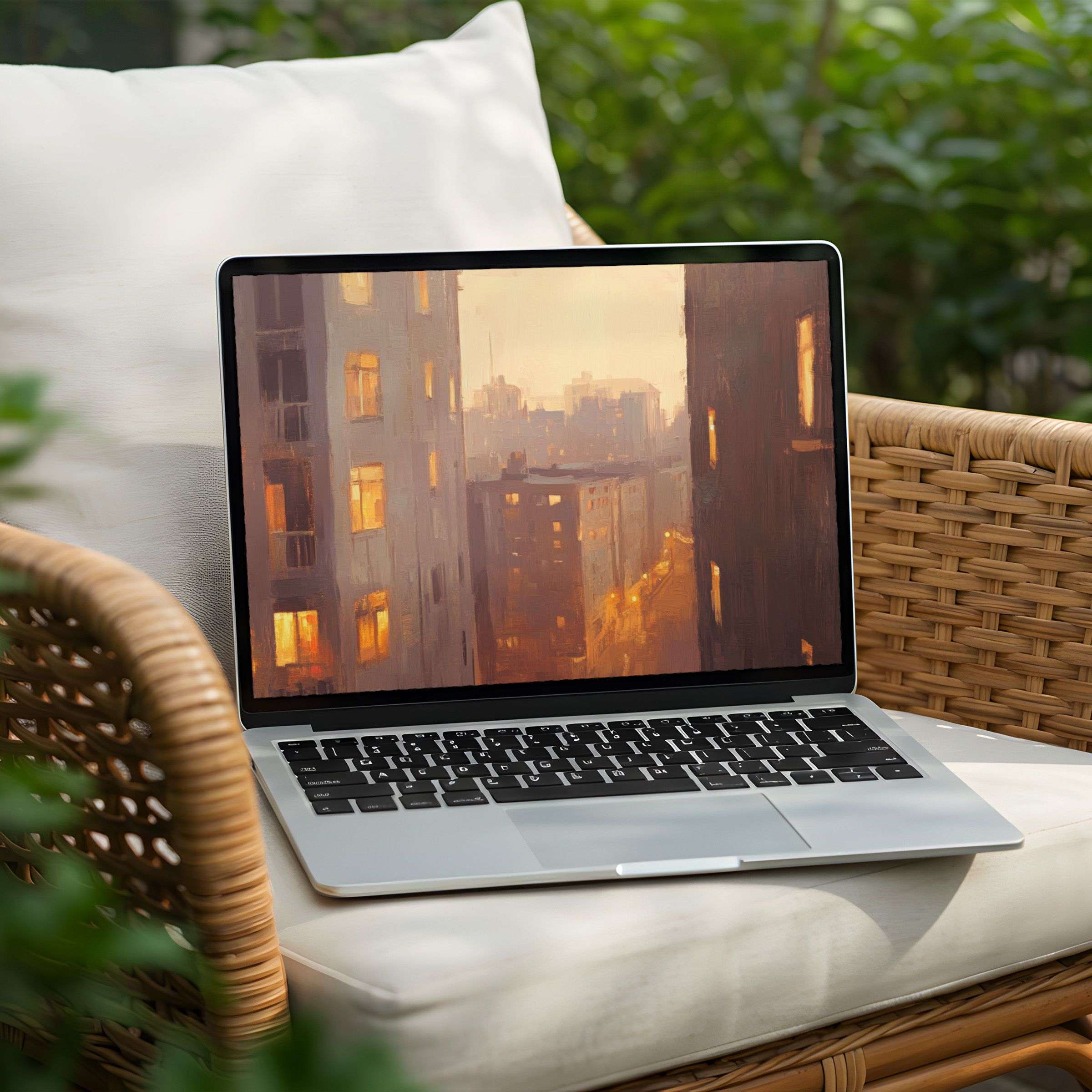 Elevate your PC or Laptop with a serene cityscape desktop background, available for instant download to inspire calm and elegance