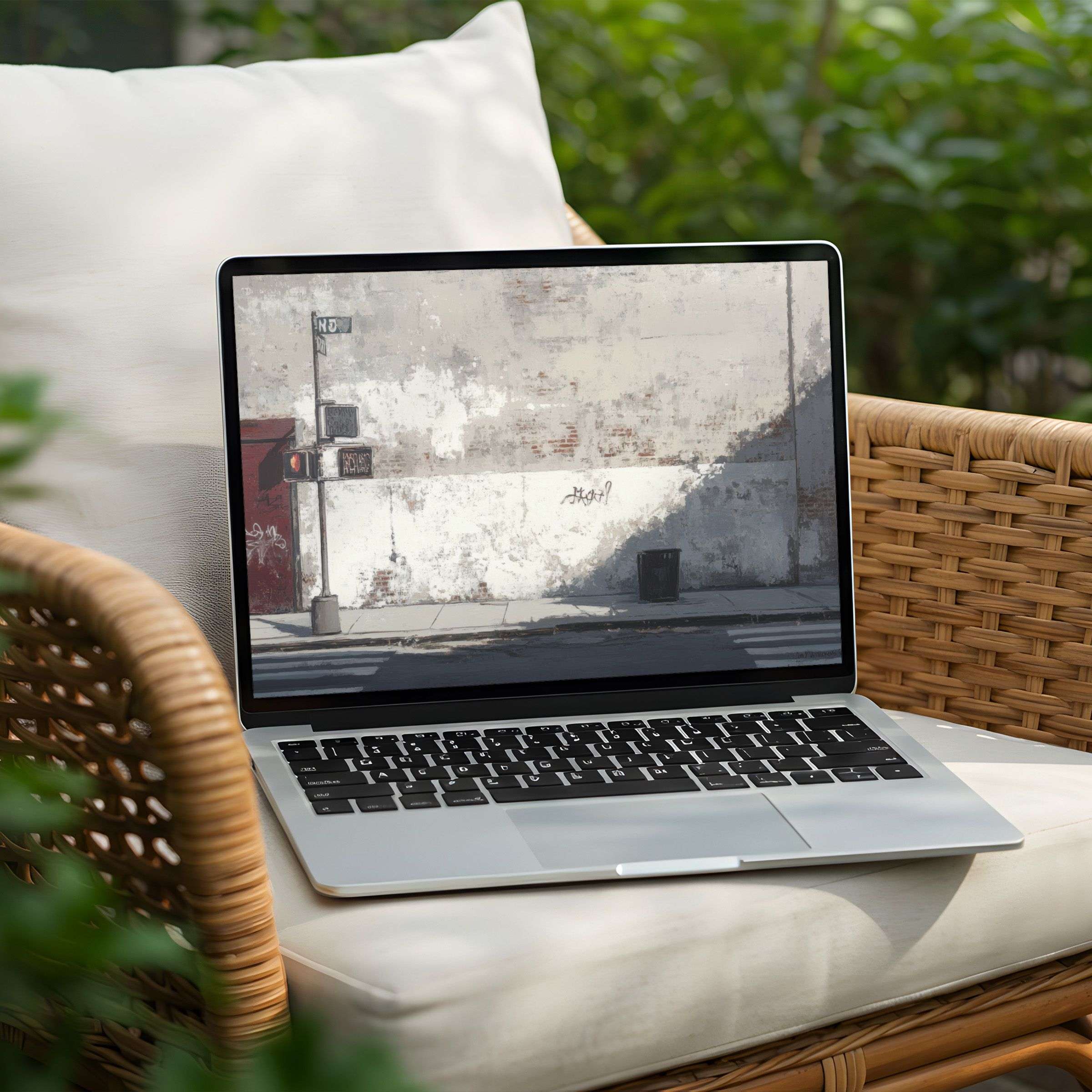 Urban-inspired desktop background for PC and Laptop, perfect for instant download, offering calm and modern aesthetics for mindfulness