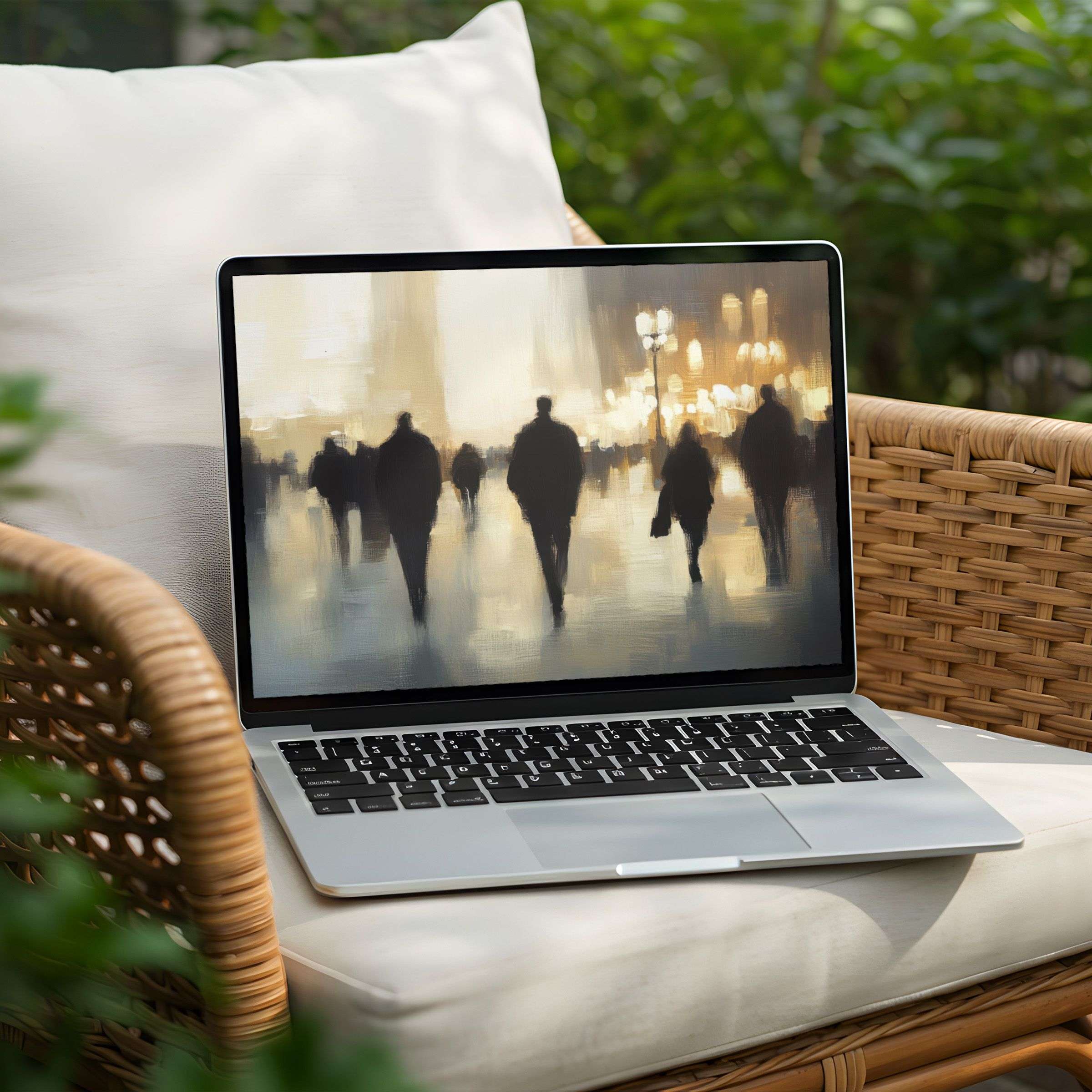 Inspired by elegant city silhouettes, this desktop background offers mindfulness and inspiration for your PC or Laptop instant download