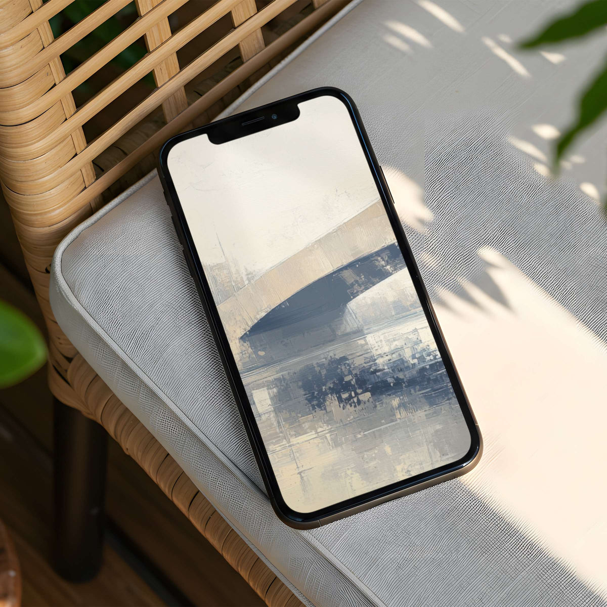 Elegant abstract iPhone background with calming tones and textures for instant download on your phone inspiring mindfulness