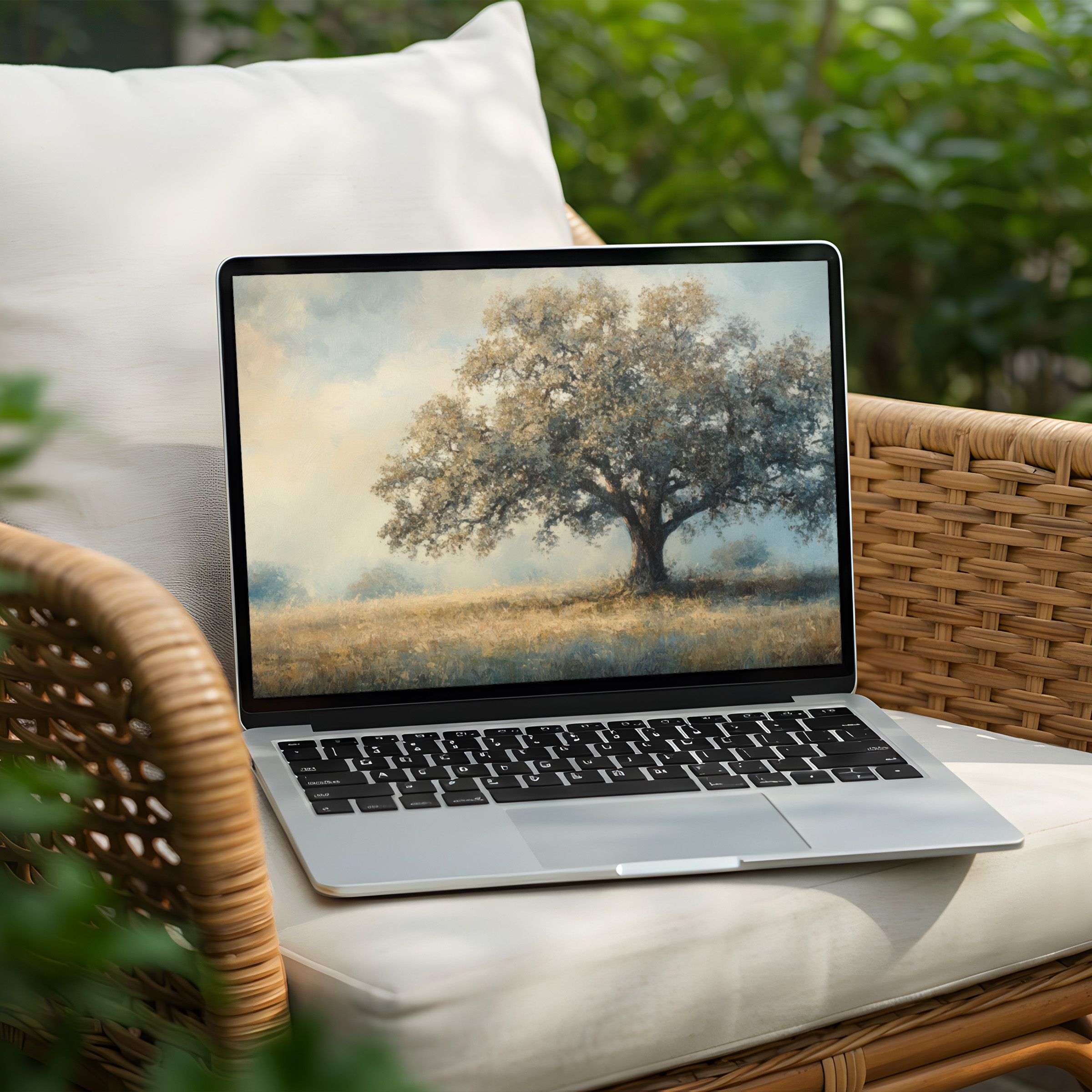 Serene landscape desktop background for instant download on PC or Laptop evokes elegance, calm, and mindful inspiration