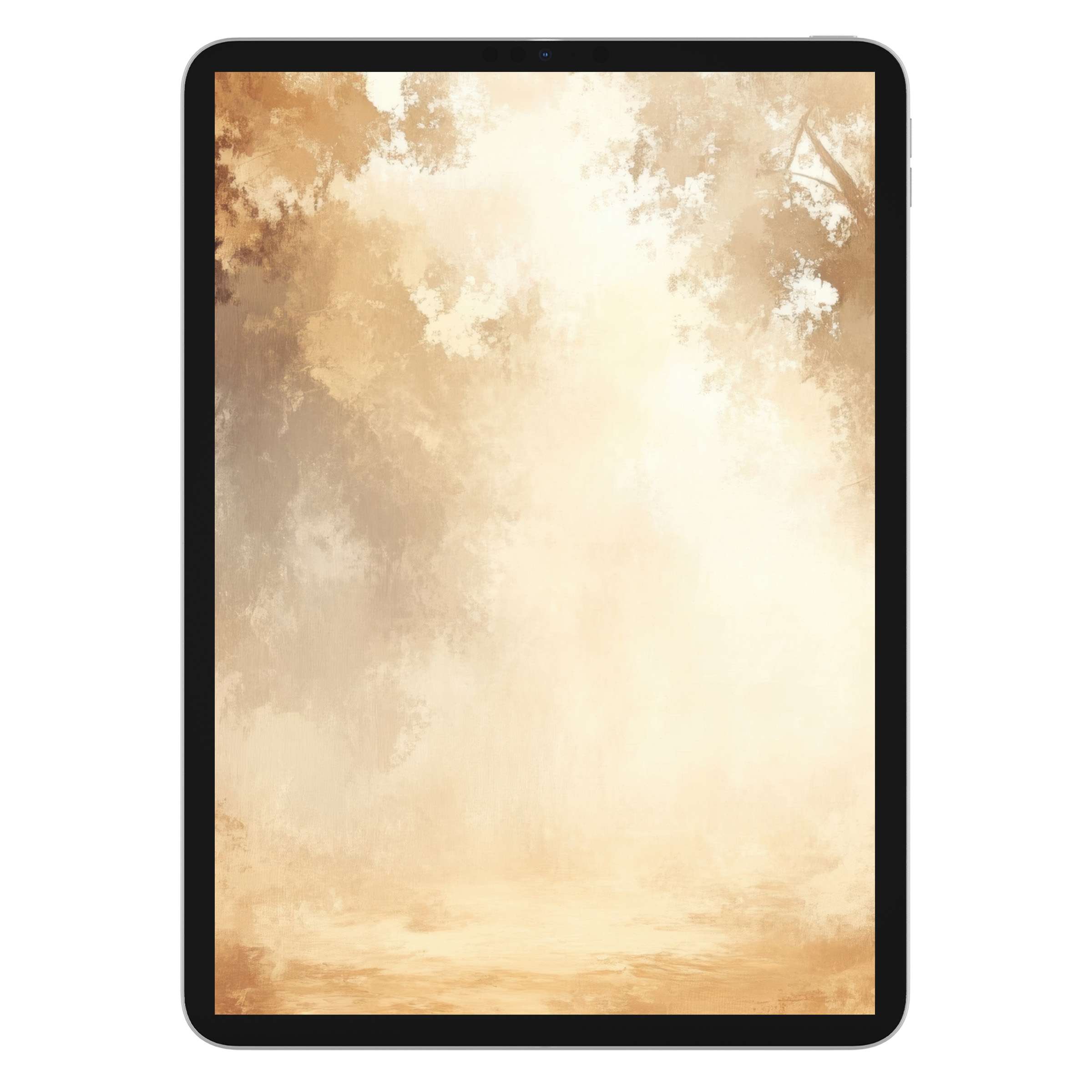 Elegant vintage iPad wallpaper with muted earth tones for digital download, creating a serene background for any tablet device