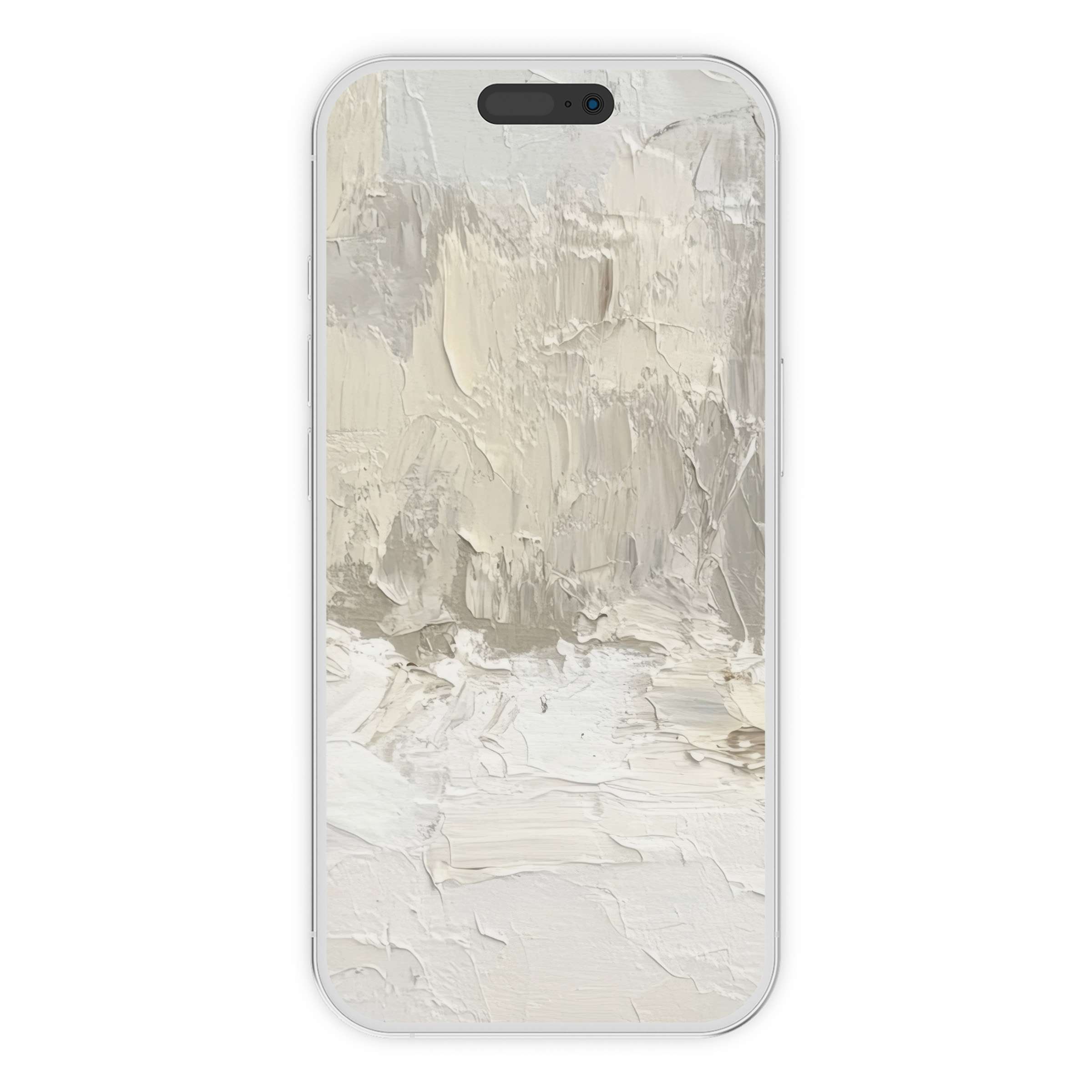Elegant vintage iPhone wallpaper featuring textured, creamy abstract art background for a calming digital download on all phones