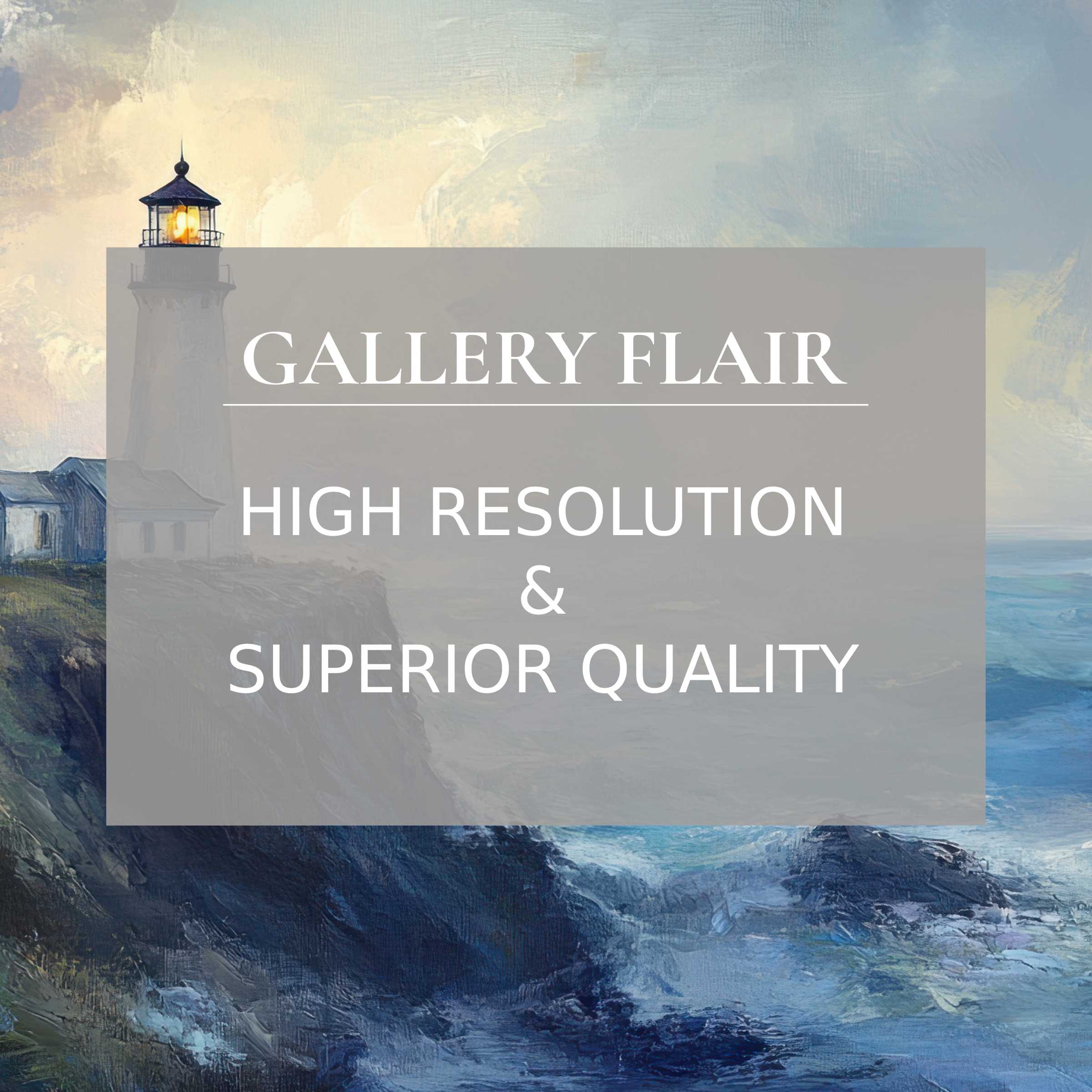 Inspirational lighthouse seascape, elegant wallpaper for Mac and PC, high-resolution digital download, perfect for serene workspace