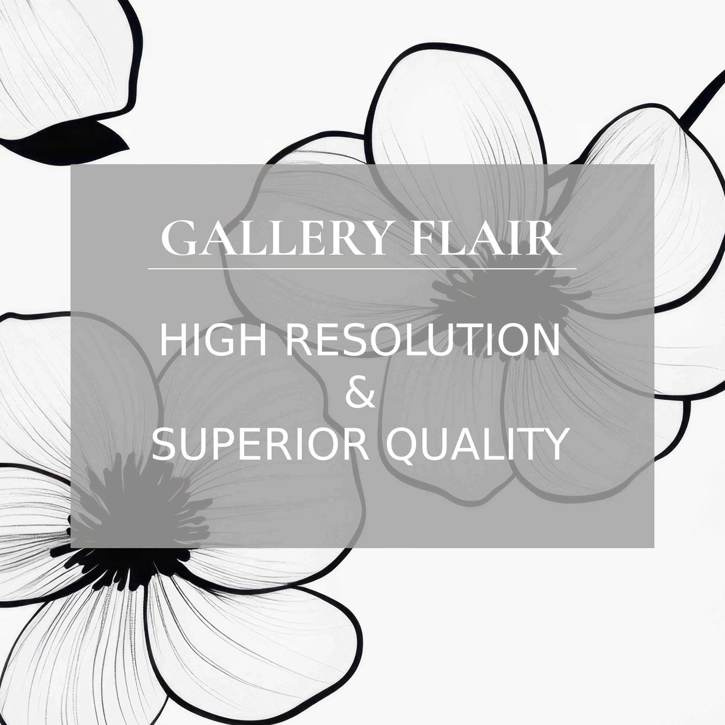 Elegant floral line art wallpaper for Mac and PC in high-resolution; perfect digital download for mindful, curated workspaces