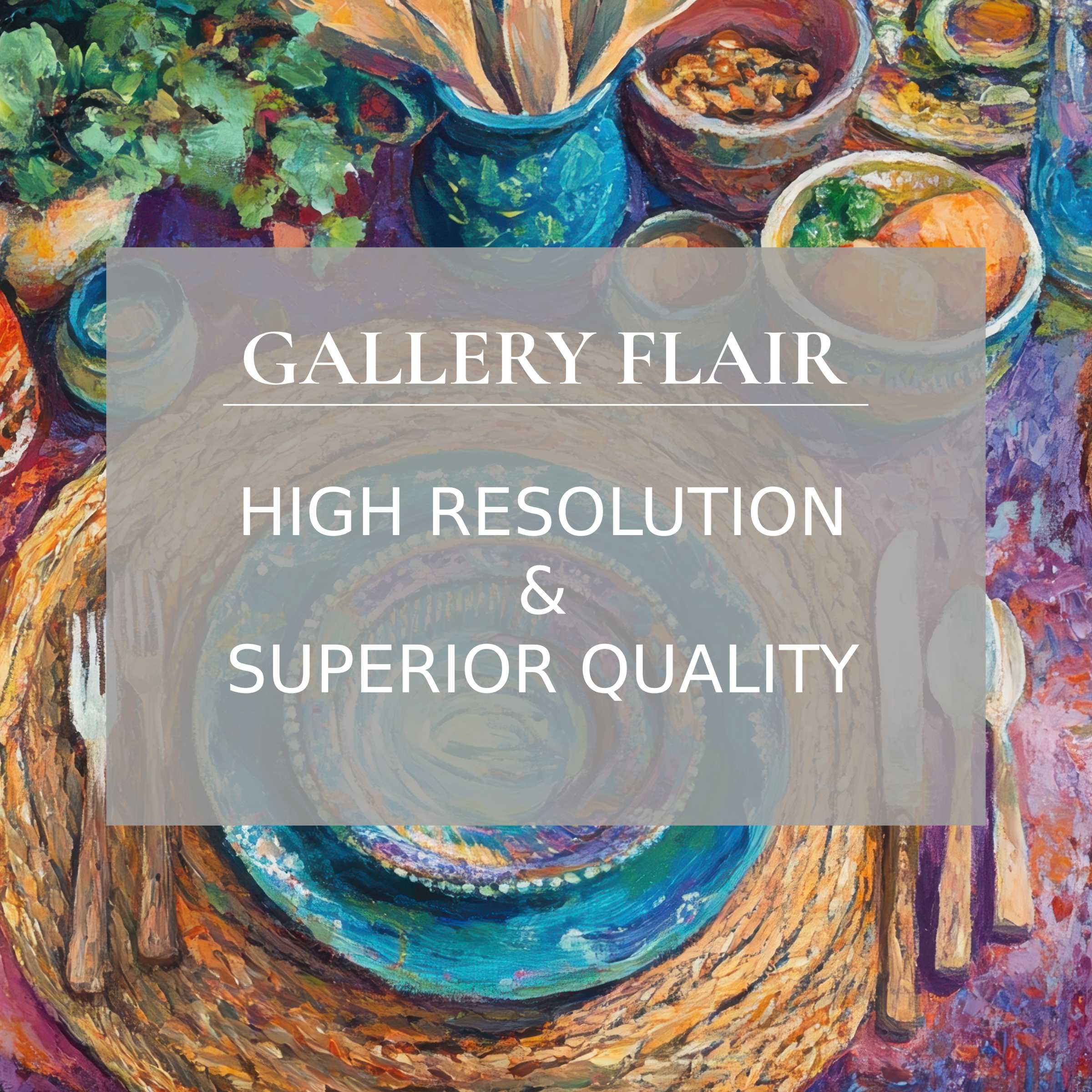 Colorful abstract dining scene iPad wallpaper showcasing vibrant high-resolution textures perfect for digital download tablet background