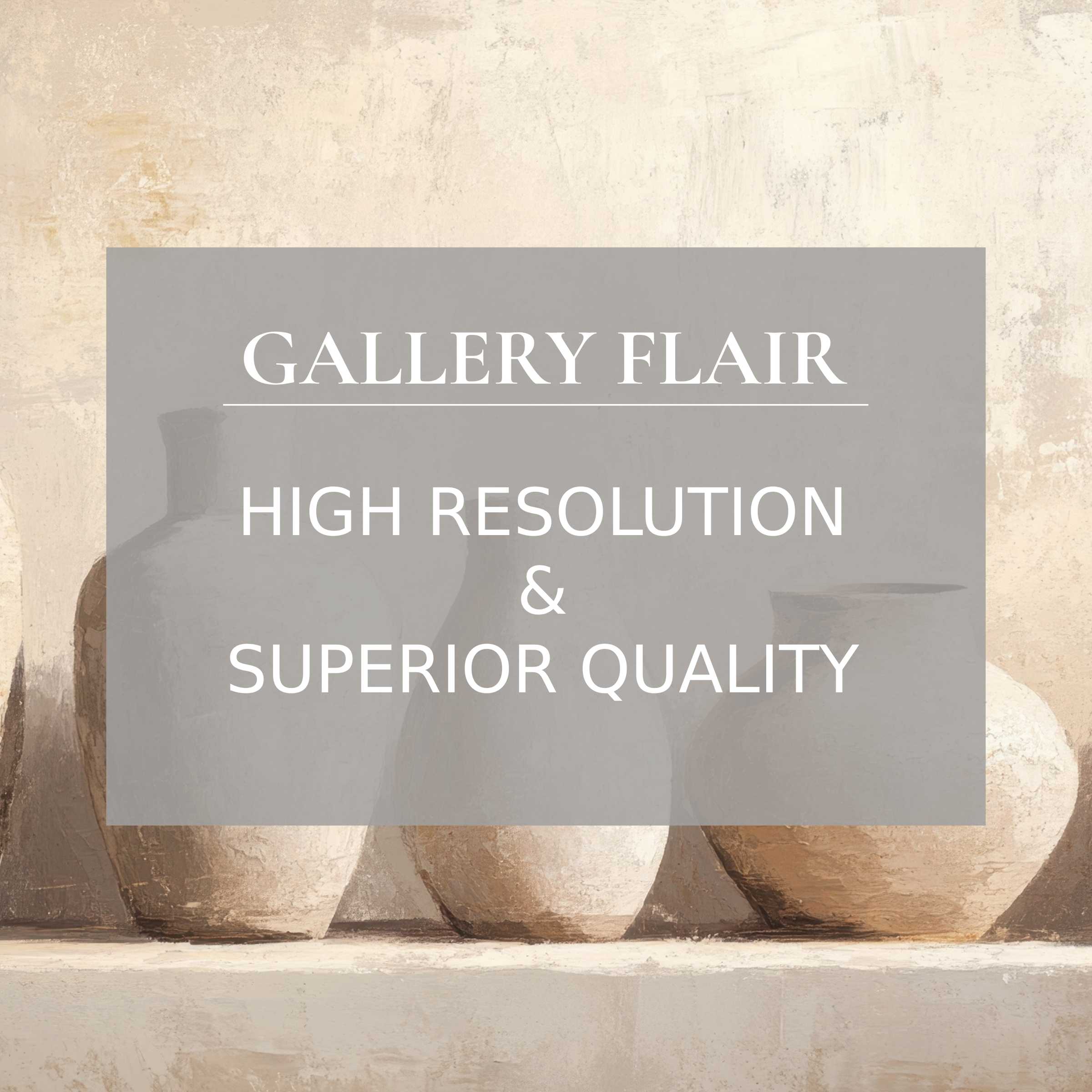 Elegant iPad wallpaper featuring serene earthy-toned vases on a canvas texture perfect for a curated, high-resolution digital download