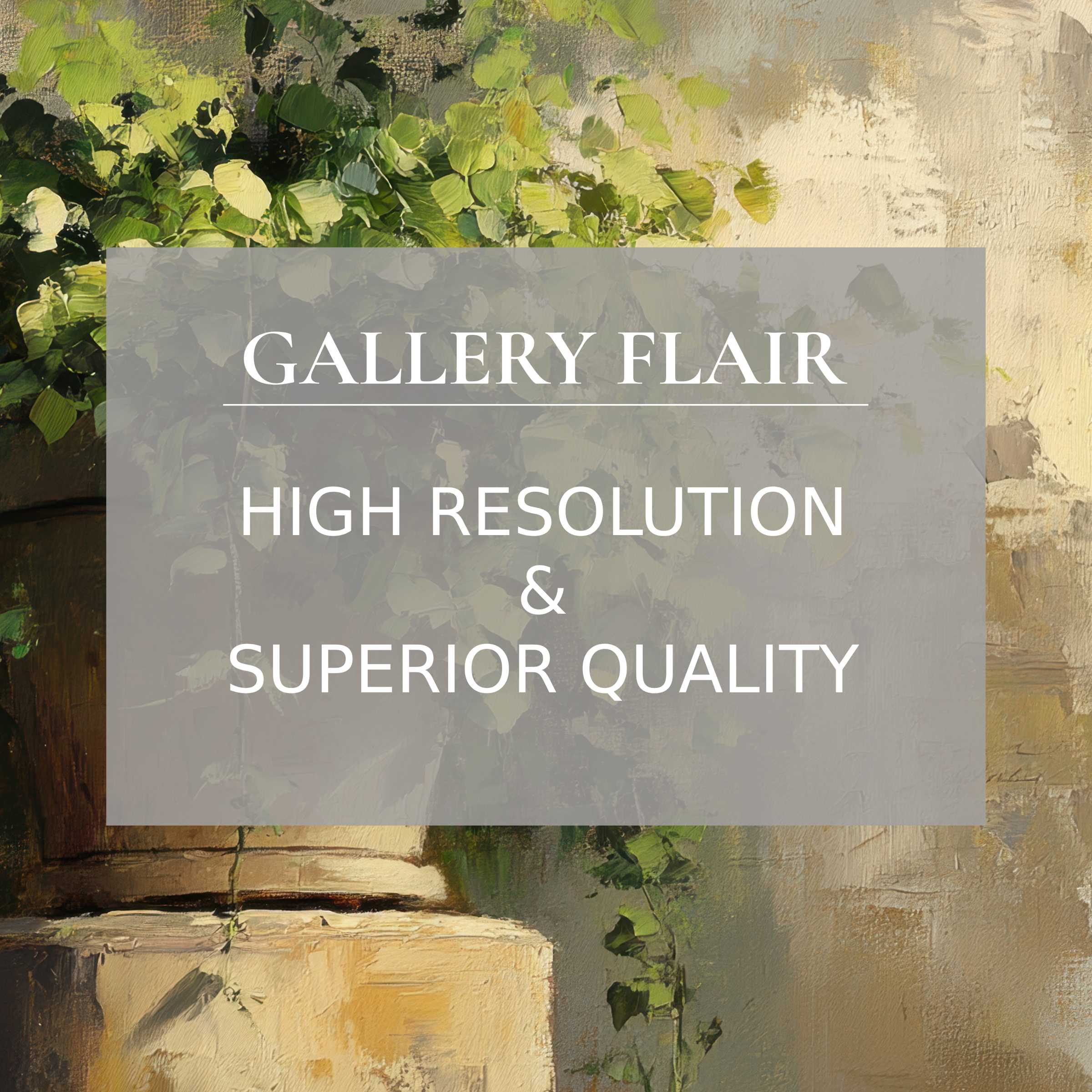 Tranquil painterly iPad wallpaper in high-resolution, featuring lush green foliage and earthy tones for curated digital download luxury