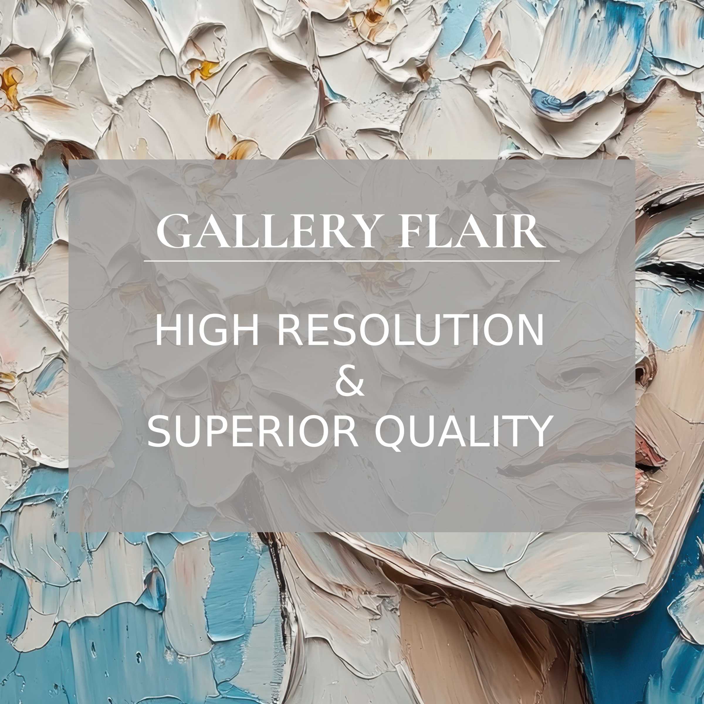 Elegant iPad wallpaper featuring textured floral art in soothing blue and cream hues high-resolution digital download suitable as a tablet background