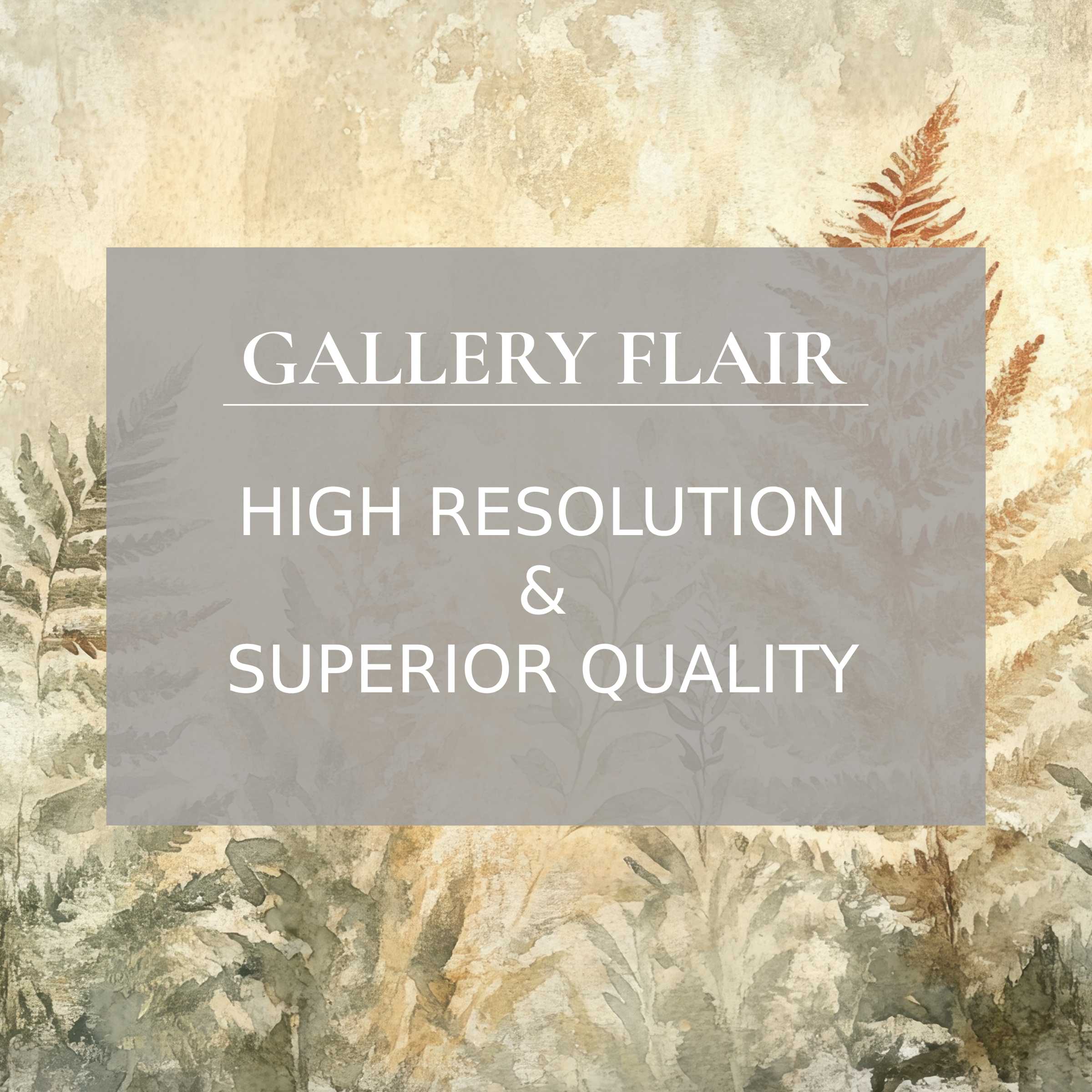 Elegant iPad wallpaper featuring serene fern patterns in earthy tones for high-resolution digital download as a curated tablet background