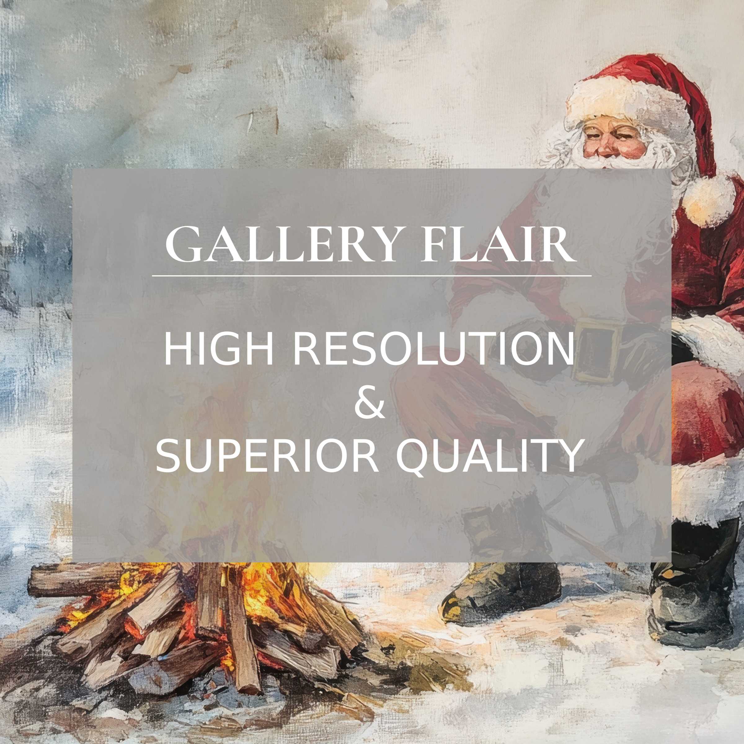 Cozy Santa-themed iPad wallpaper digital download offering high-resolution art for a warm, curated tablet background perfect for any device