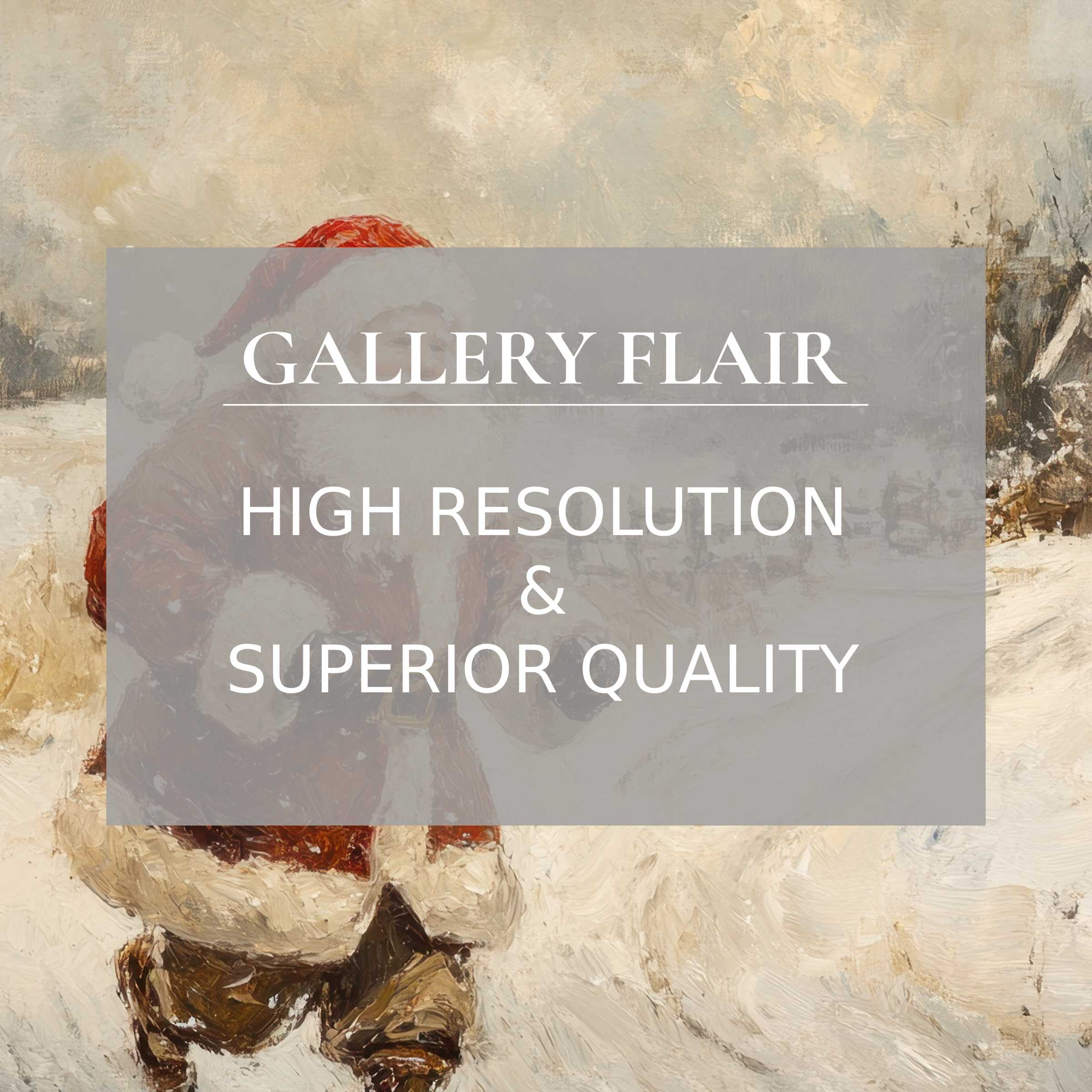 Elegant iPad wallpaper featuring a serene winter scene with Santa, perfect high-resolution digital download for tablets, curated for tranquility