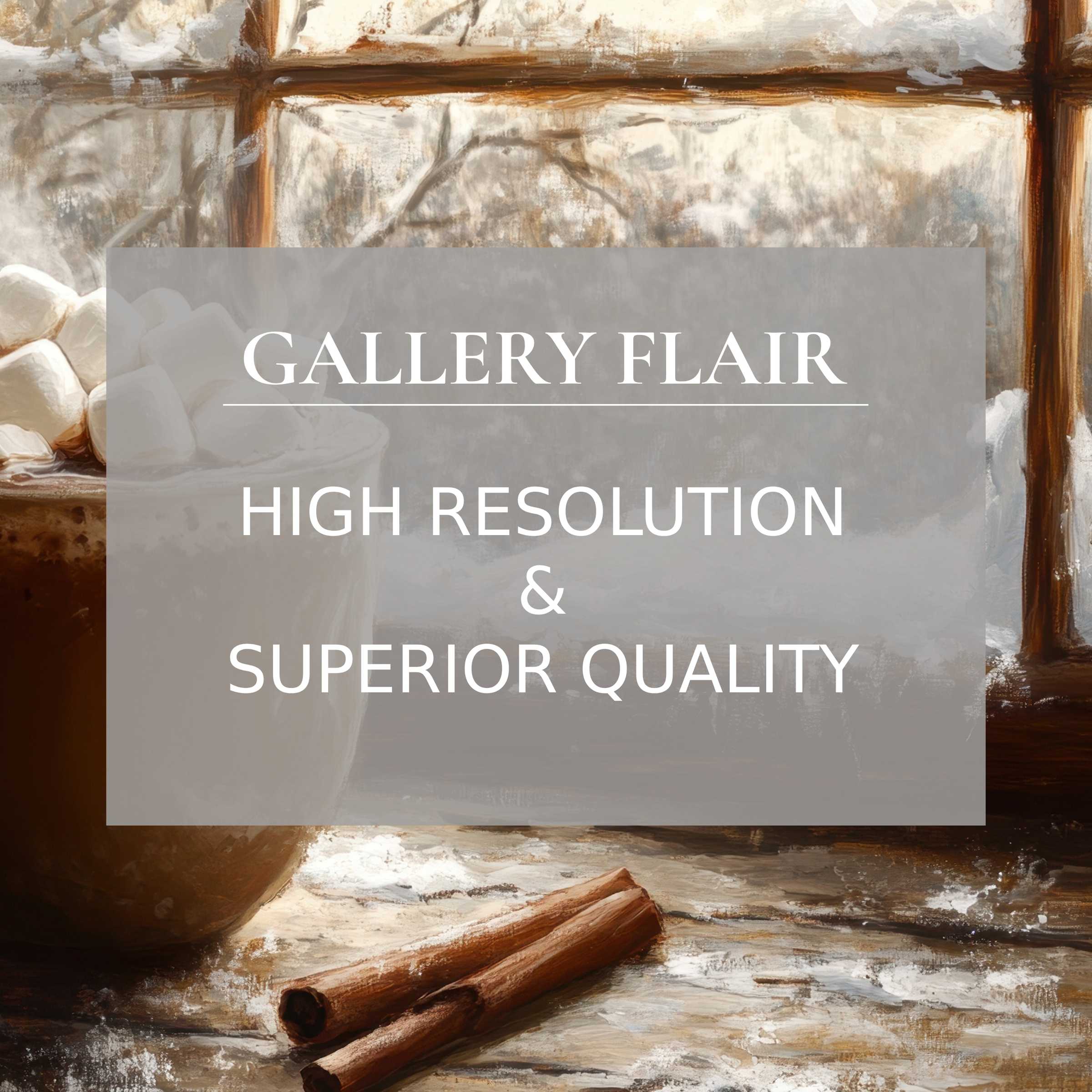 Warm and inviting iPad wallpaper featuring a rustic winter scene with hot cocoa, cinnamon, and frosted window, easy digital download