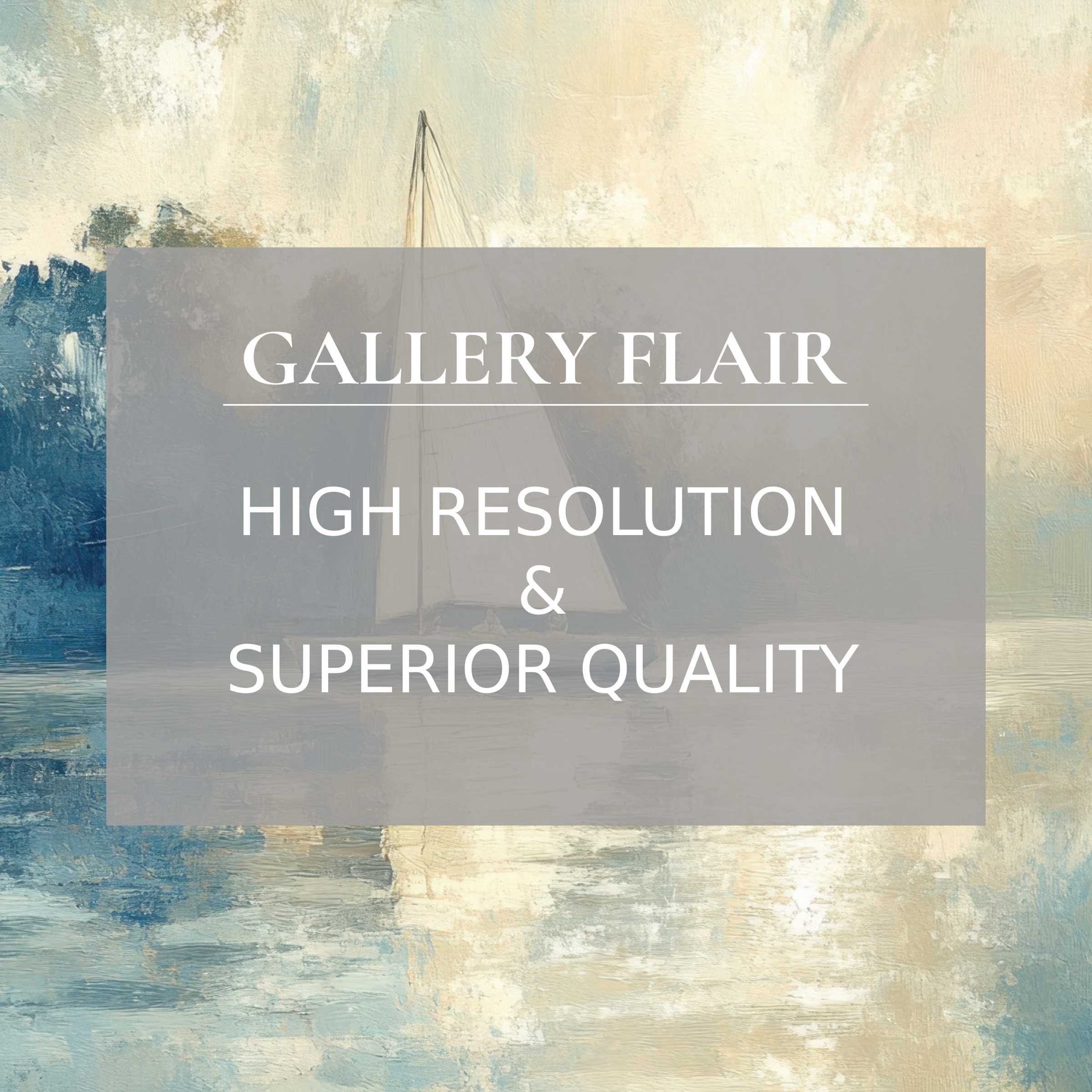 Elegant sailboat art wallpaper for Mac and PC with soft blue tones, ideal for curated home office digital download