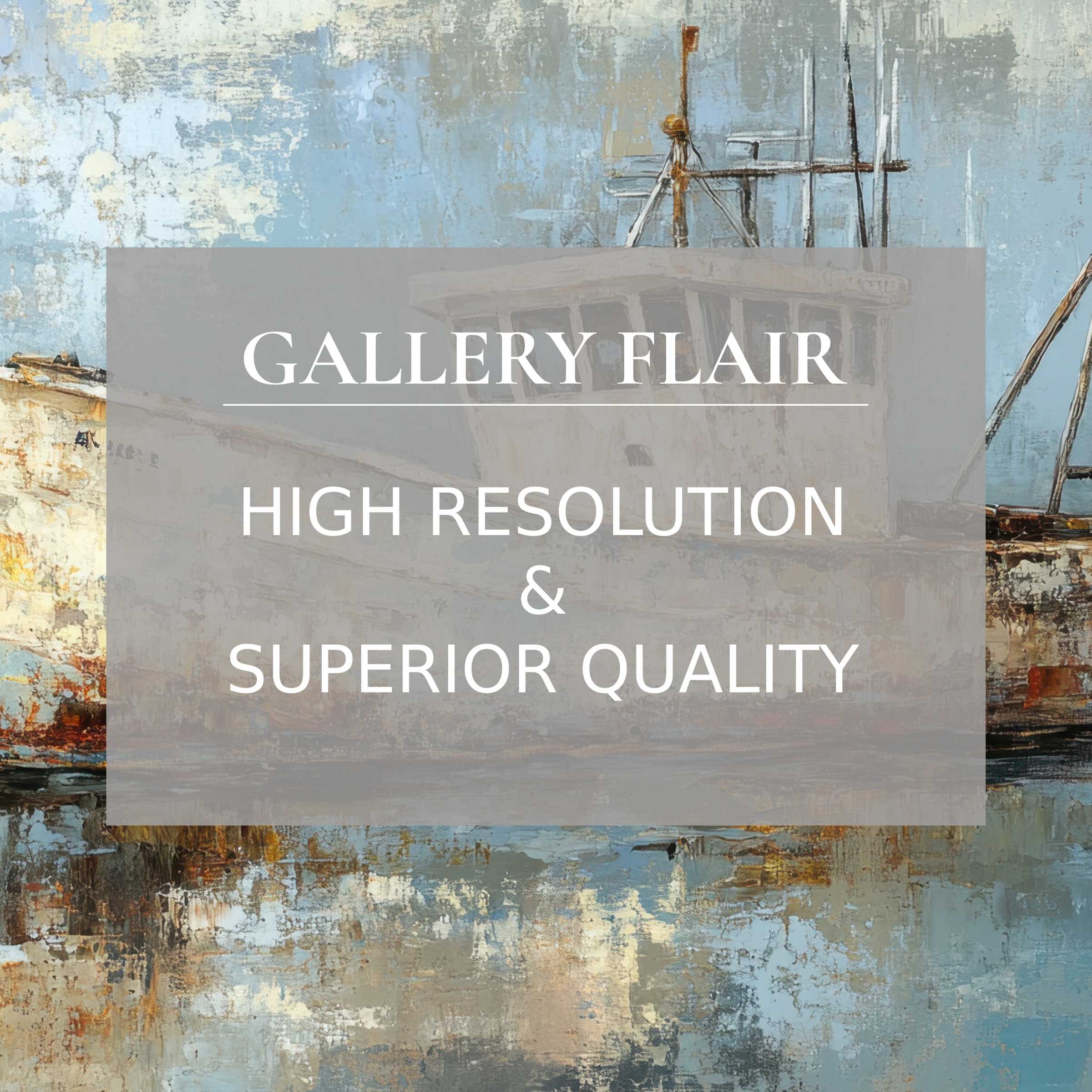 Elegant rustic boat painting captures serene calm, perfect iPad wallpaper, available as high-resolution, curated digital download