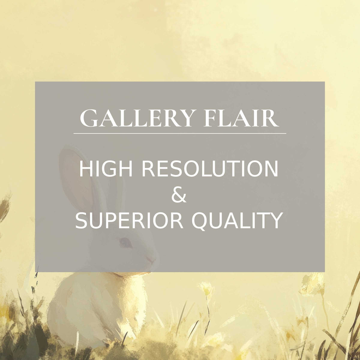 Calming pastel rabbit landscape wallpaper for Mac and PC offers high-resolution digital download ideal for design-focused workspaces