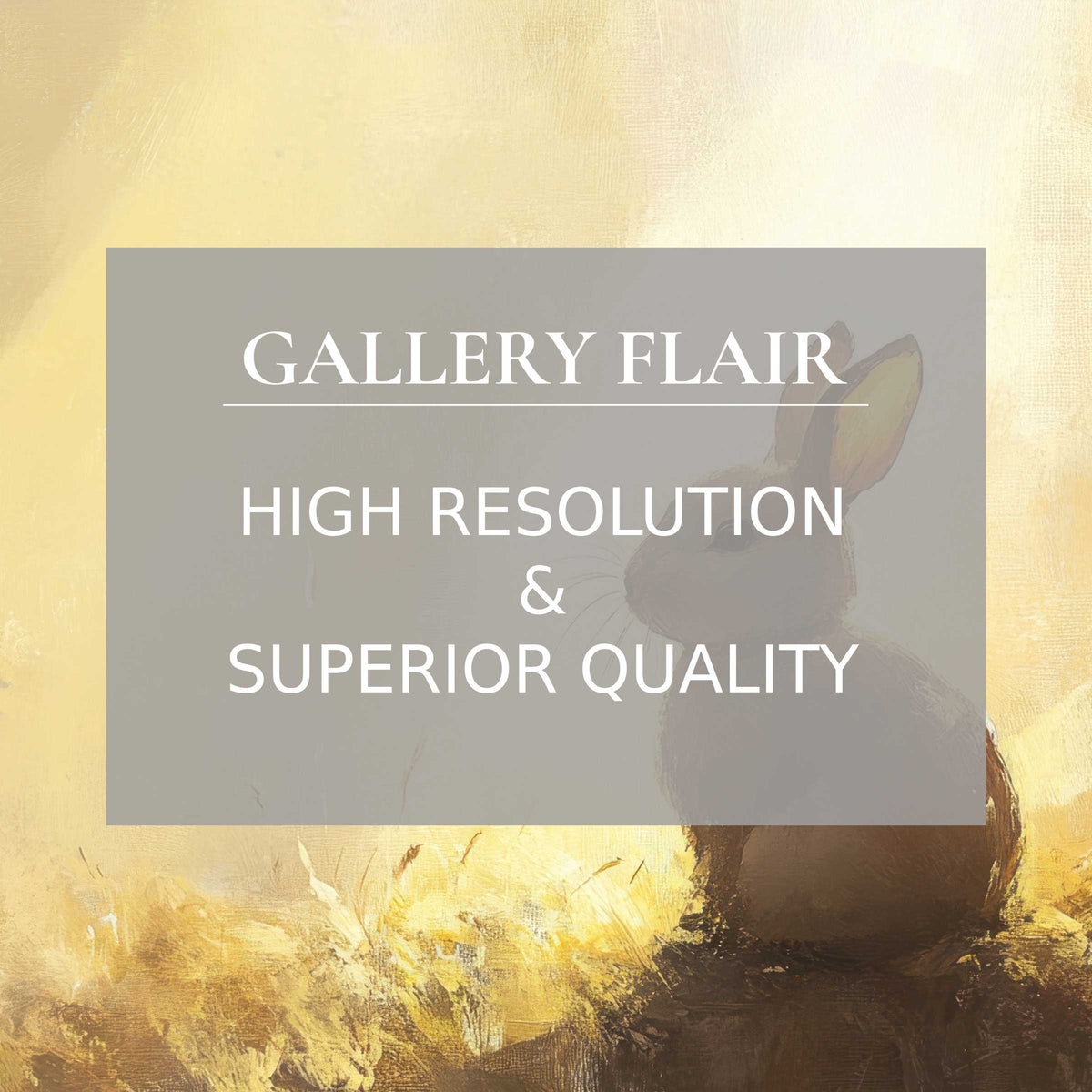 Elegant impressionist rabbit art Wallpaper for Mac and PC digital download curated for serene home office inspiration and elegance