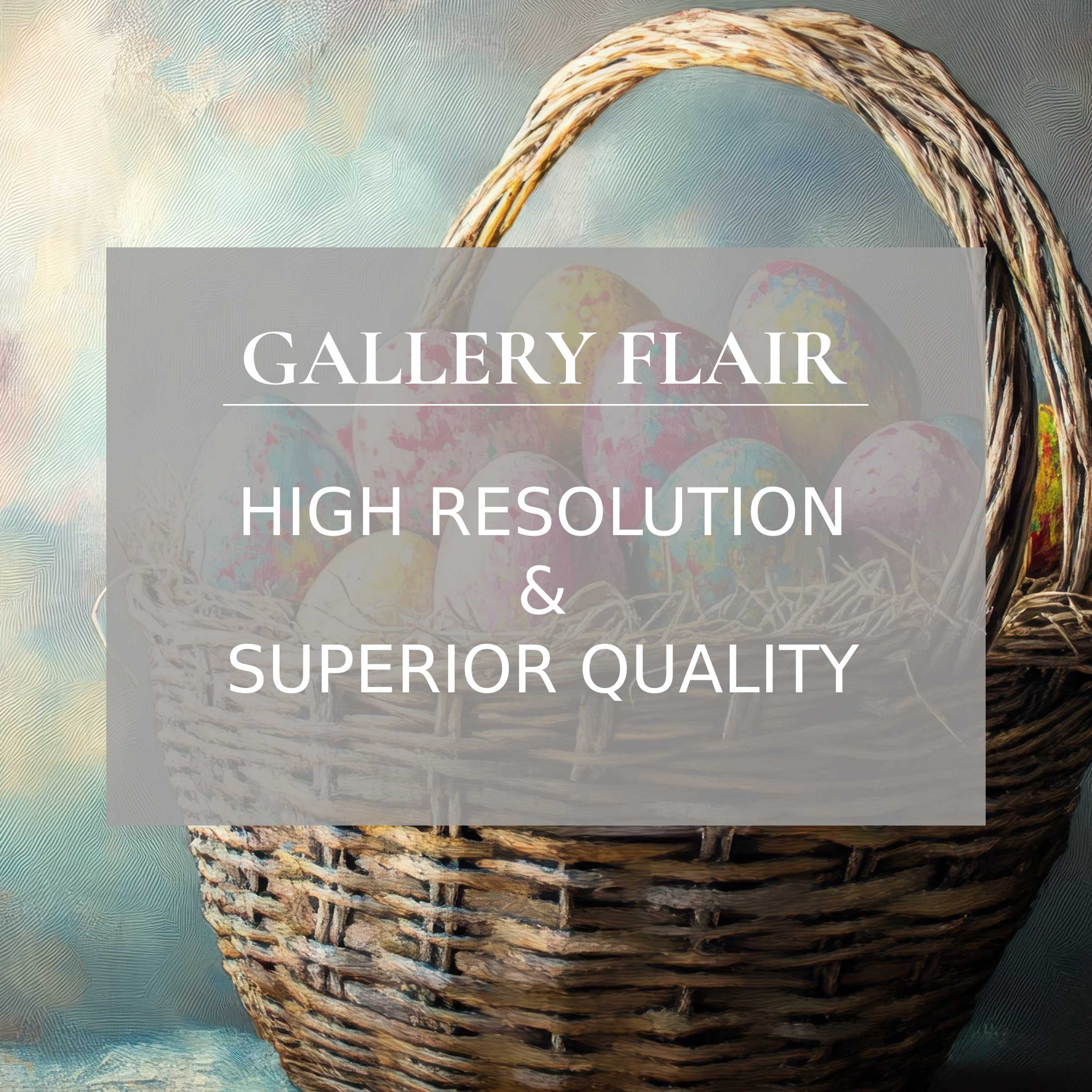 Elegant basket of colorful eggs as iPad wallpaper offering a curated digital download for a calming, high-resolution tablet background